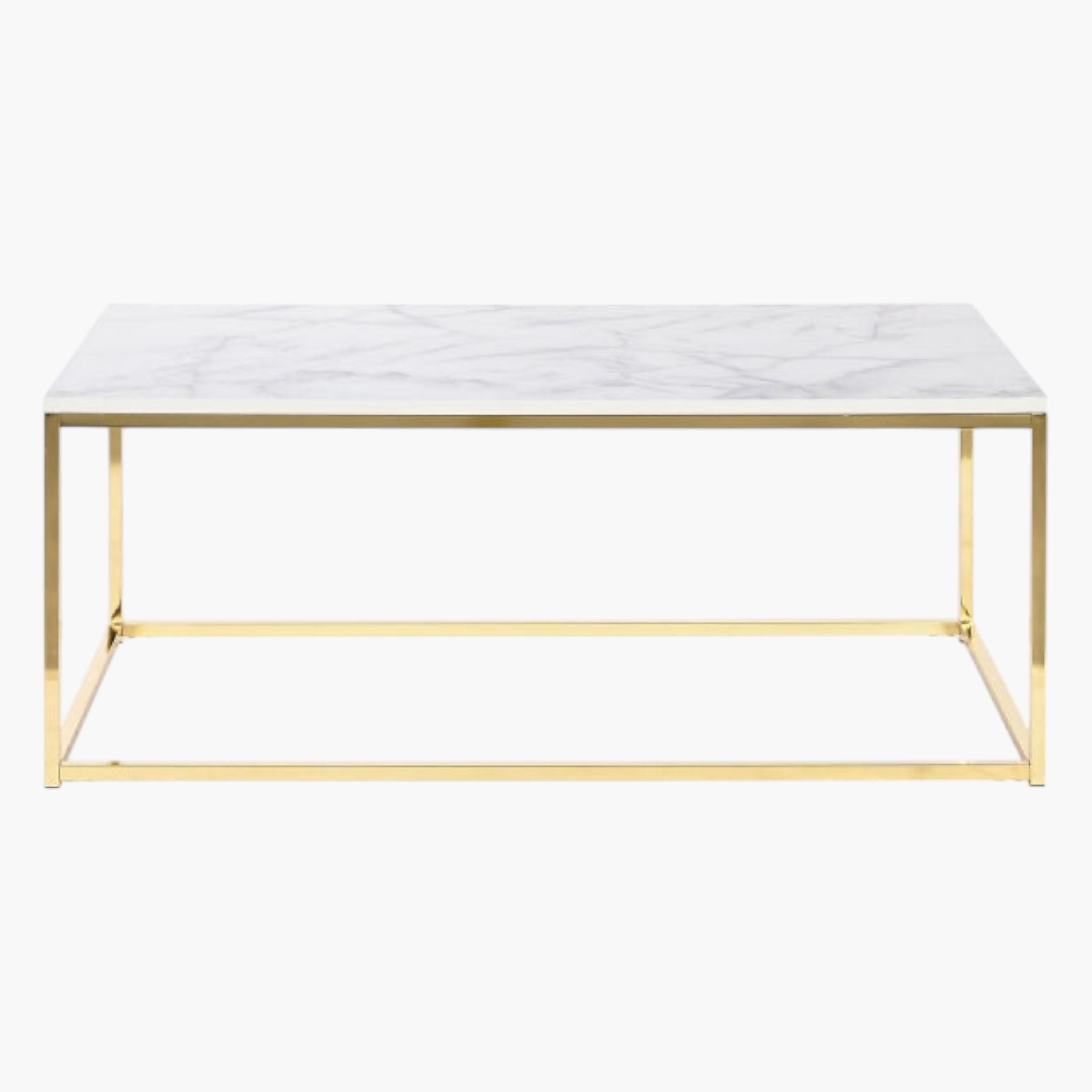 Sleek Marble Top Coffee Table-furniture-livingroom-sideandendtables-image-3