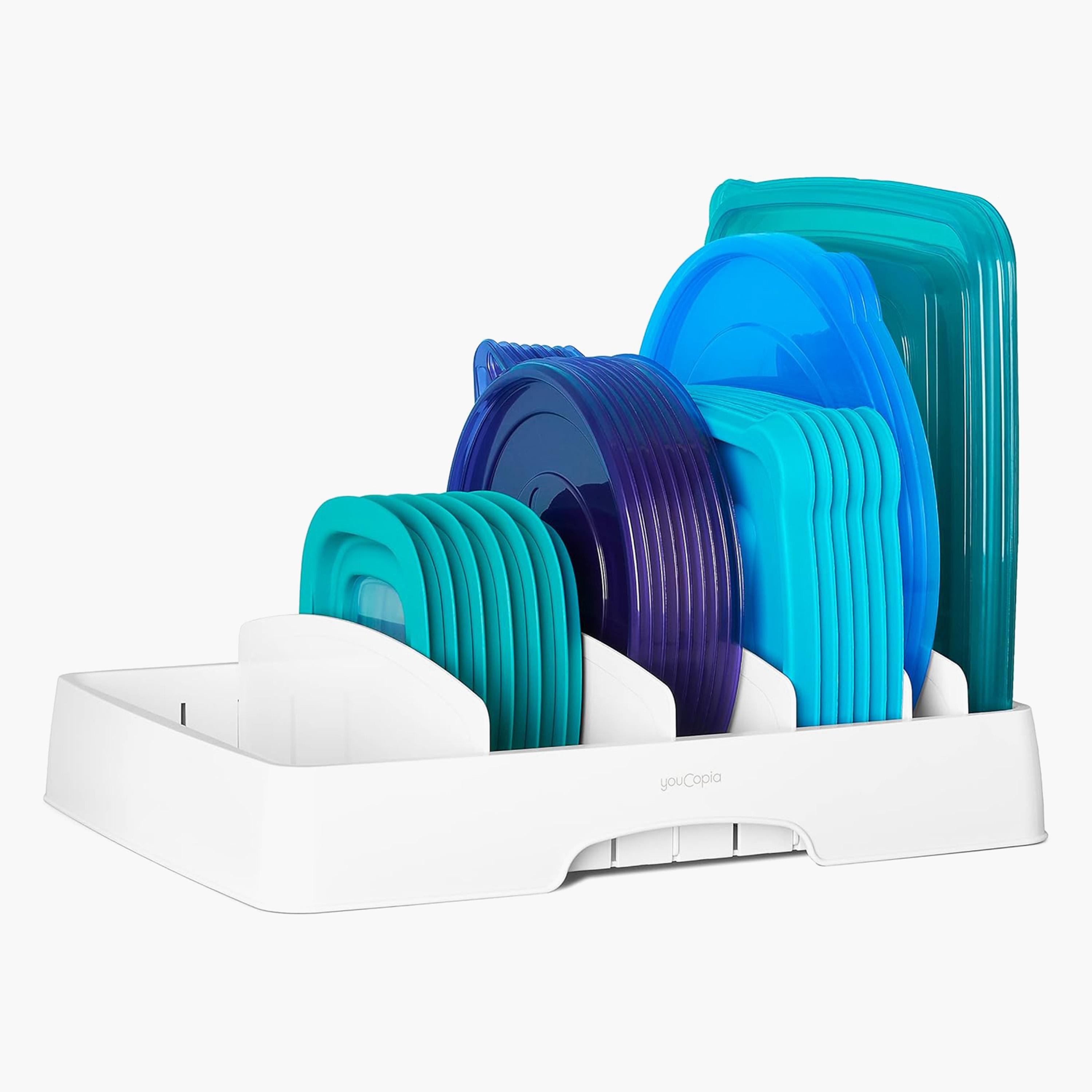 Youcopia StoraLid Adjustable Food Container Lid Organiser