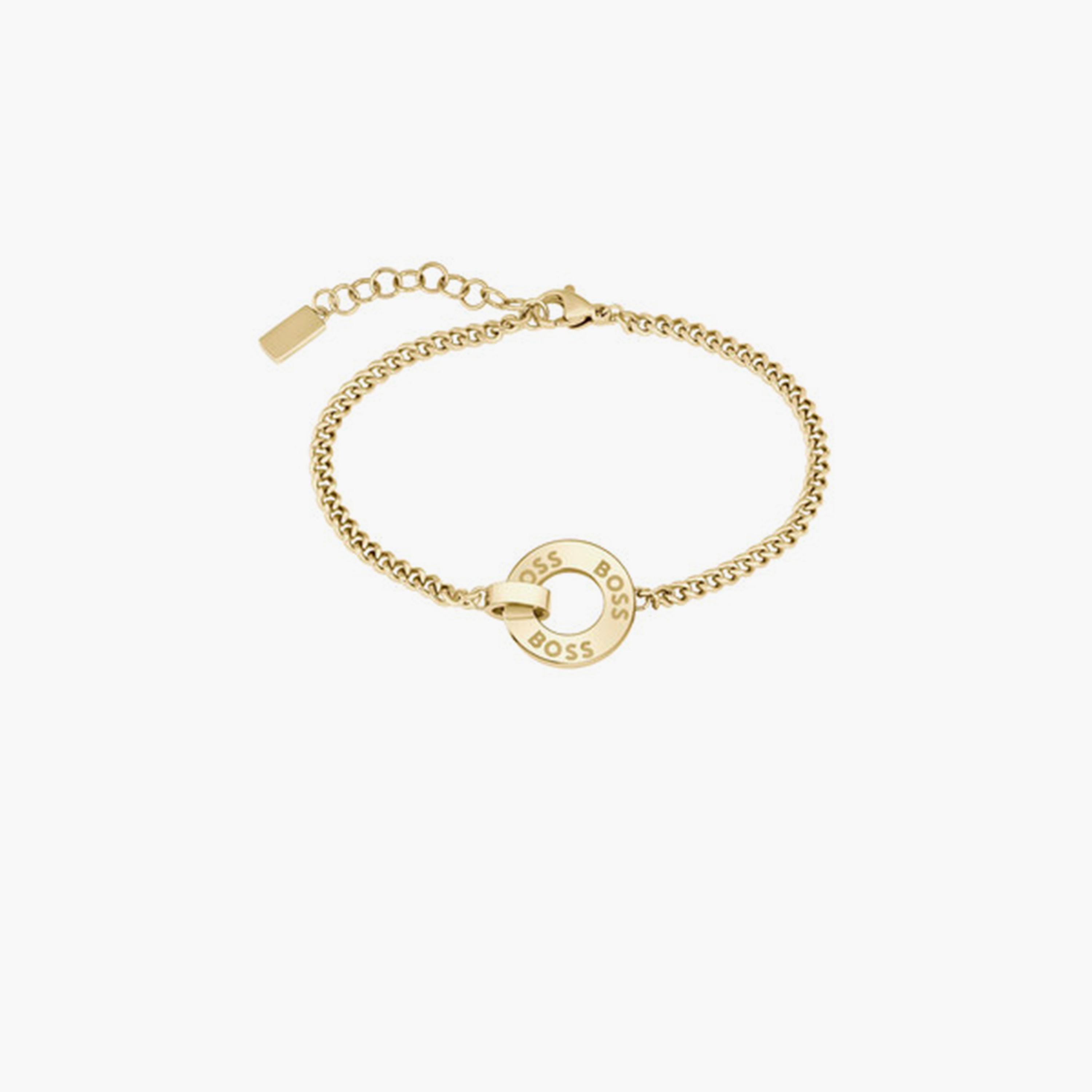 هوغو بوس-  سوار معدني ذهبي للنساء-women-watchesandjewellery-jewellery-banglesandbracelets-image-1