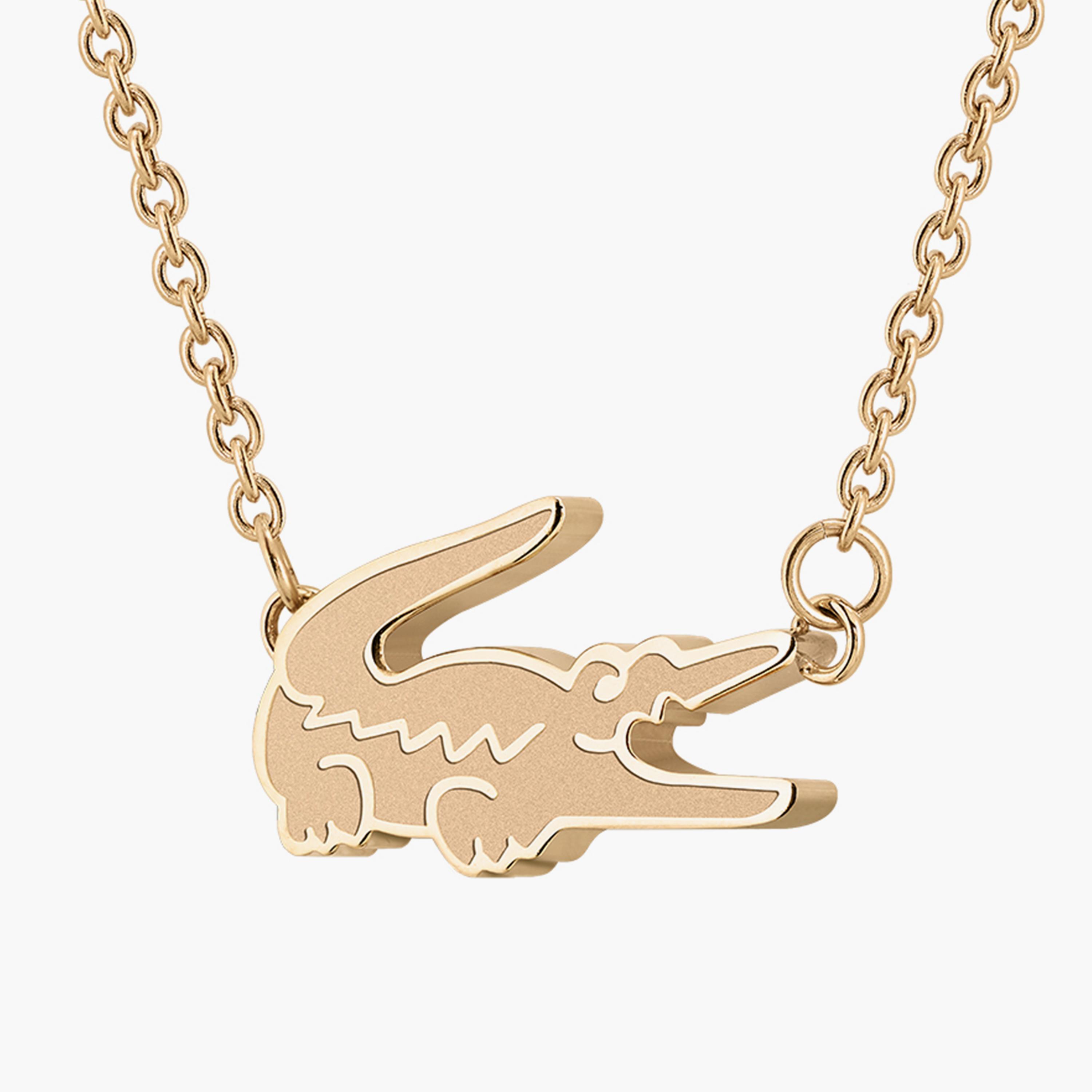 لاكوست-  قلادة نسائية ستانلس ستيل ذهبية منقوشة-women-watchesandjewellery-jewellery-necklacesandpendants-image-2