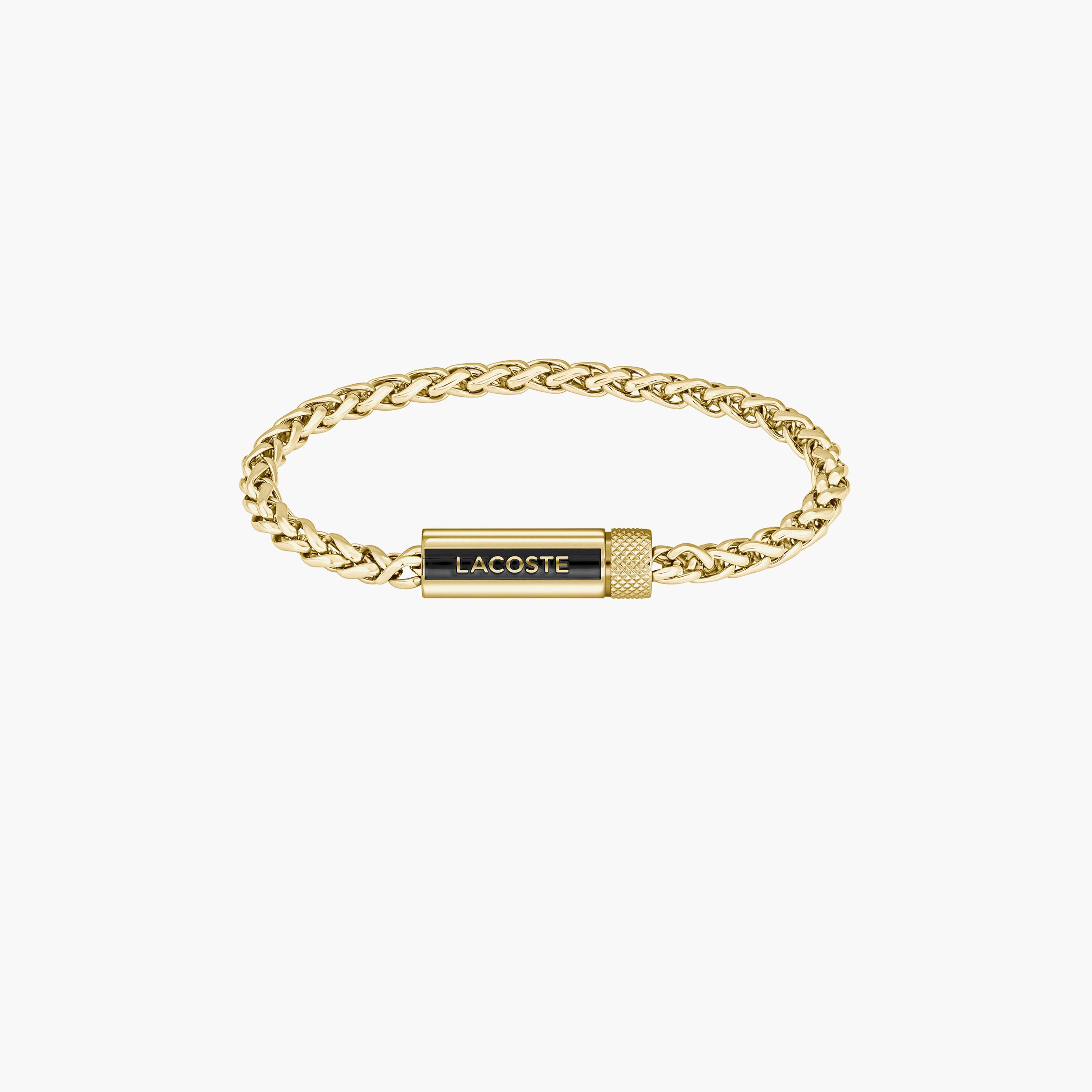 Lacoste Men's Gold Bracelet Metal | 211 MM | 2040338-men-watchesandjewellery-bracelets-image-1