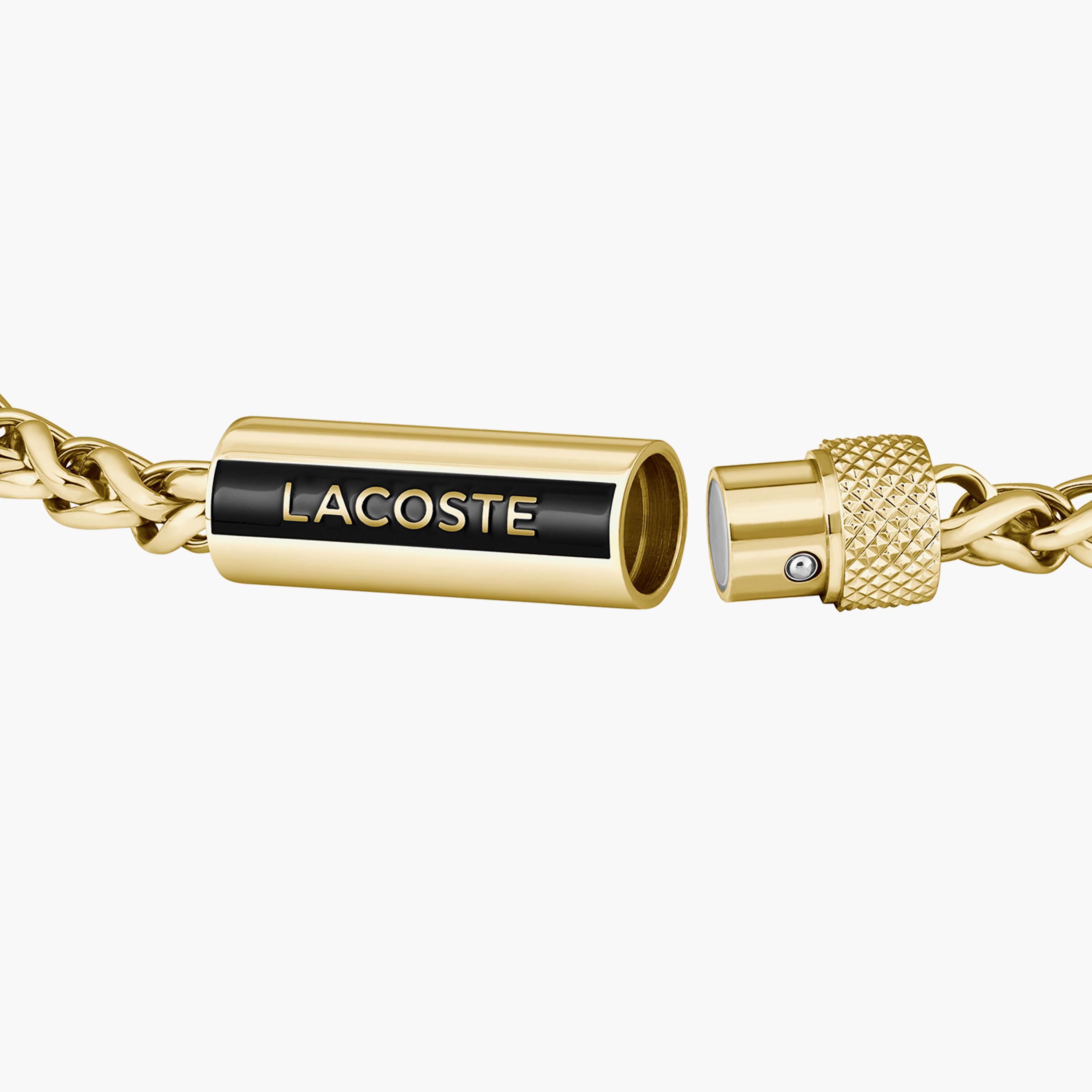 Lacoste Men's Gold Bracelet Metal | 211 MM | 2040338-men-watchesandjewellery-bracelets-image-2