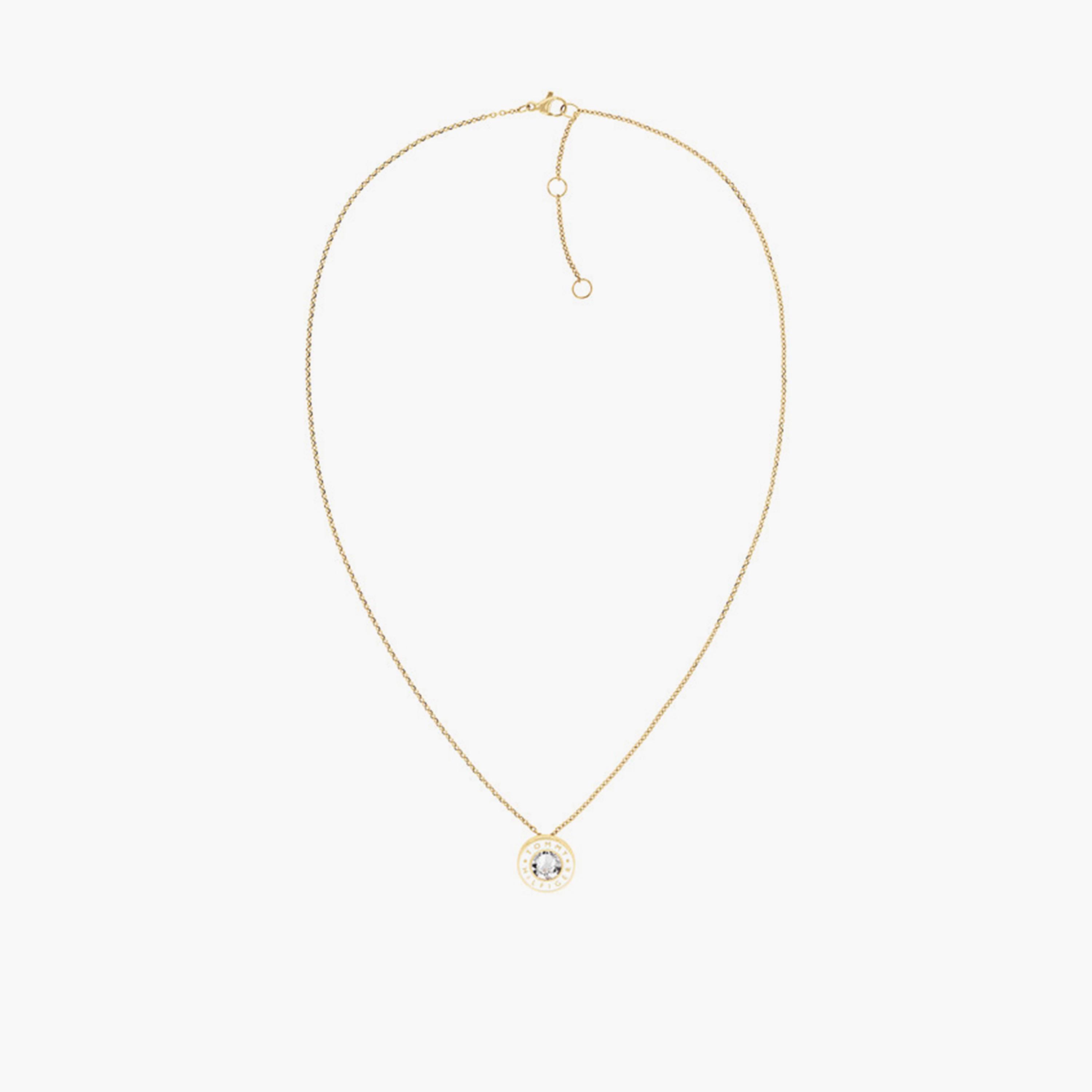 تومي هيلفيغر-  قلادة نسائية ستانلس ستيل ذهبية منقوشة-women-watchesandjewellery-jewellery-necklacesandpendants-image-1