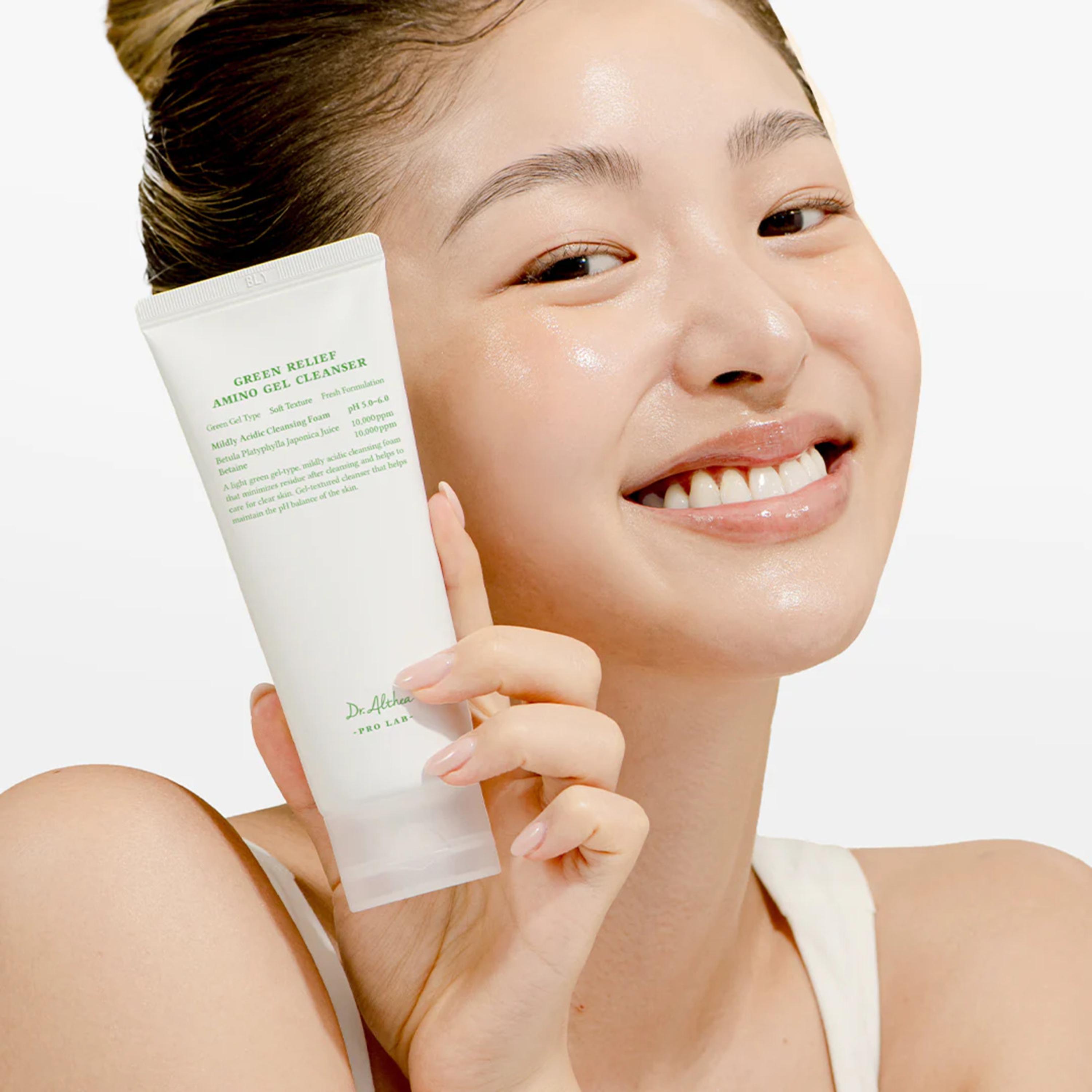 منظف جل أمينو جرين ريليف من دكتور ألثيا - 100 مل-beautyandpersonalcare-kbeauty-skin-cleansers-facewashandcleansers-image-3