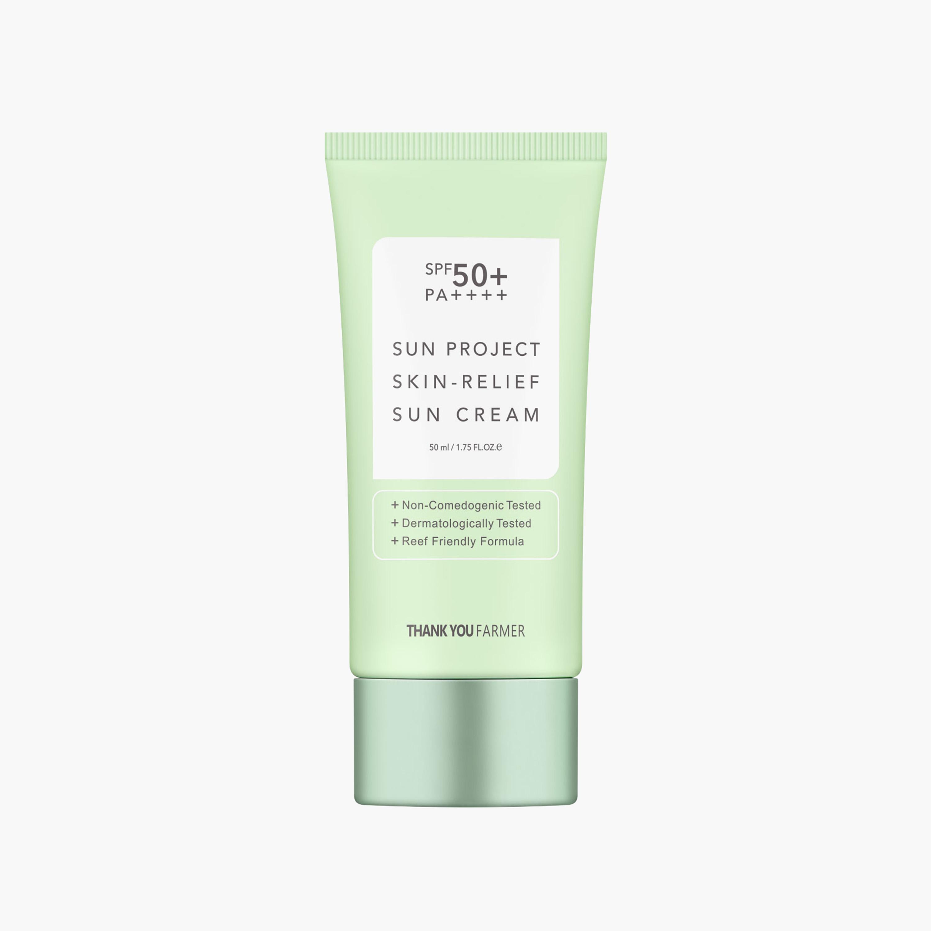كريم واقي الشمس صن بروجكت لتخفيف البشرة من  ثانك يو فارمر- 50 مل-beautyandpersonalcare-kbeauty-skin-suncare-facesunscreen-image-1