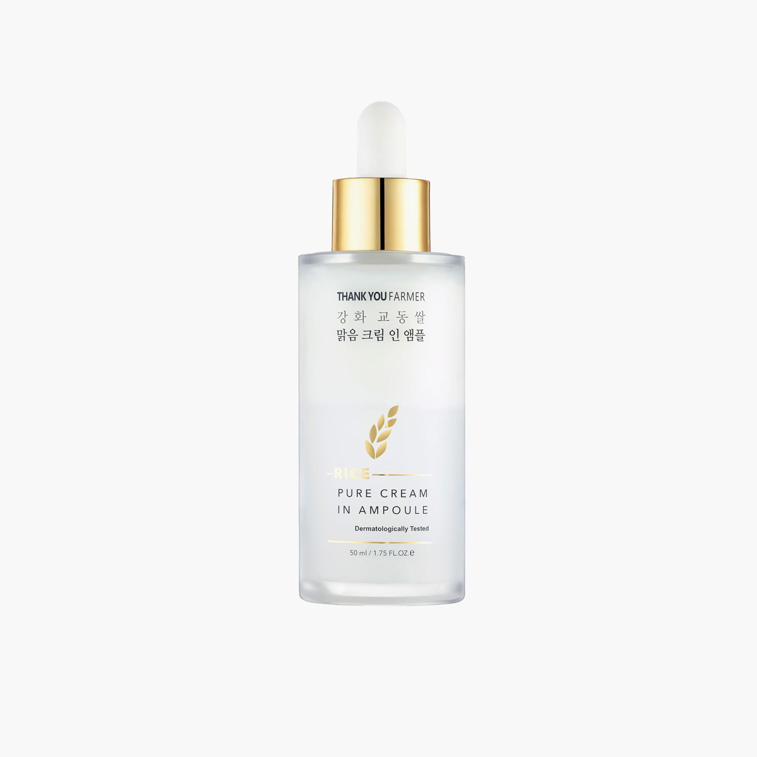 أمبول كريم بالأرز النقي من ثانك يو فارمر - 50 مل-beautyandpersonalcare-kbeauty-skin-treatmentsandserums-image-1