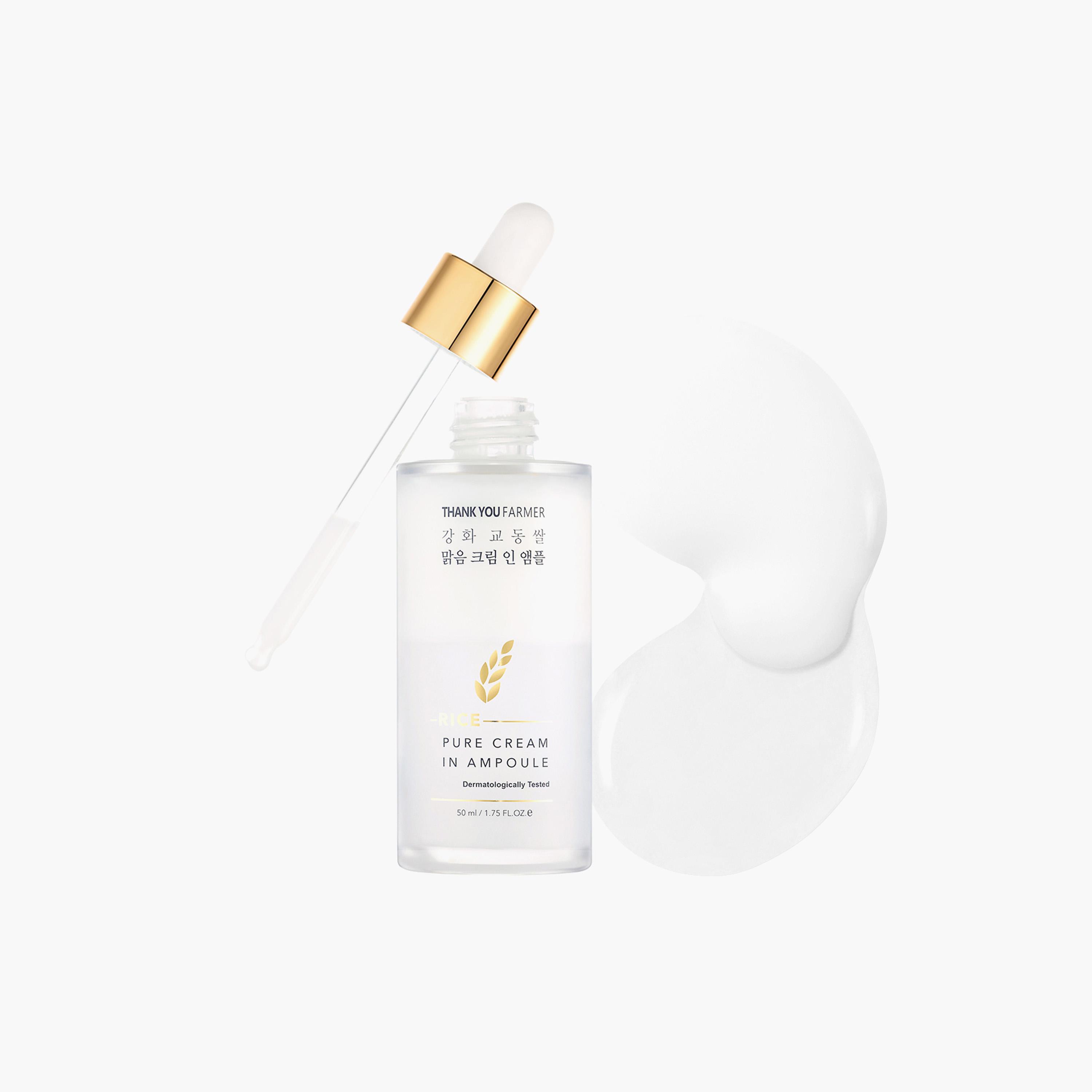 أمبول كريم بالأرز النقي من ثانك يو فارمر - 50 مل-beautyandpersonalcare-kbeauty-skin-treatmentsandserums-image-2