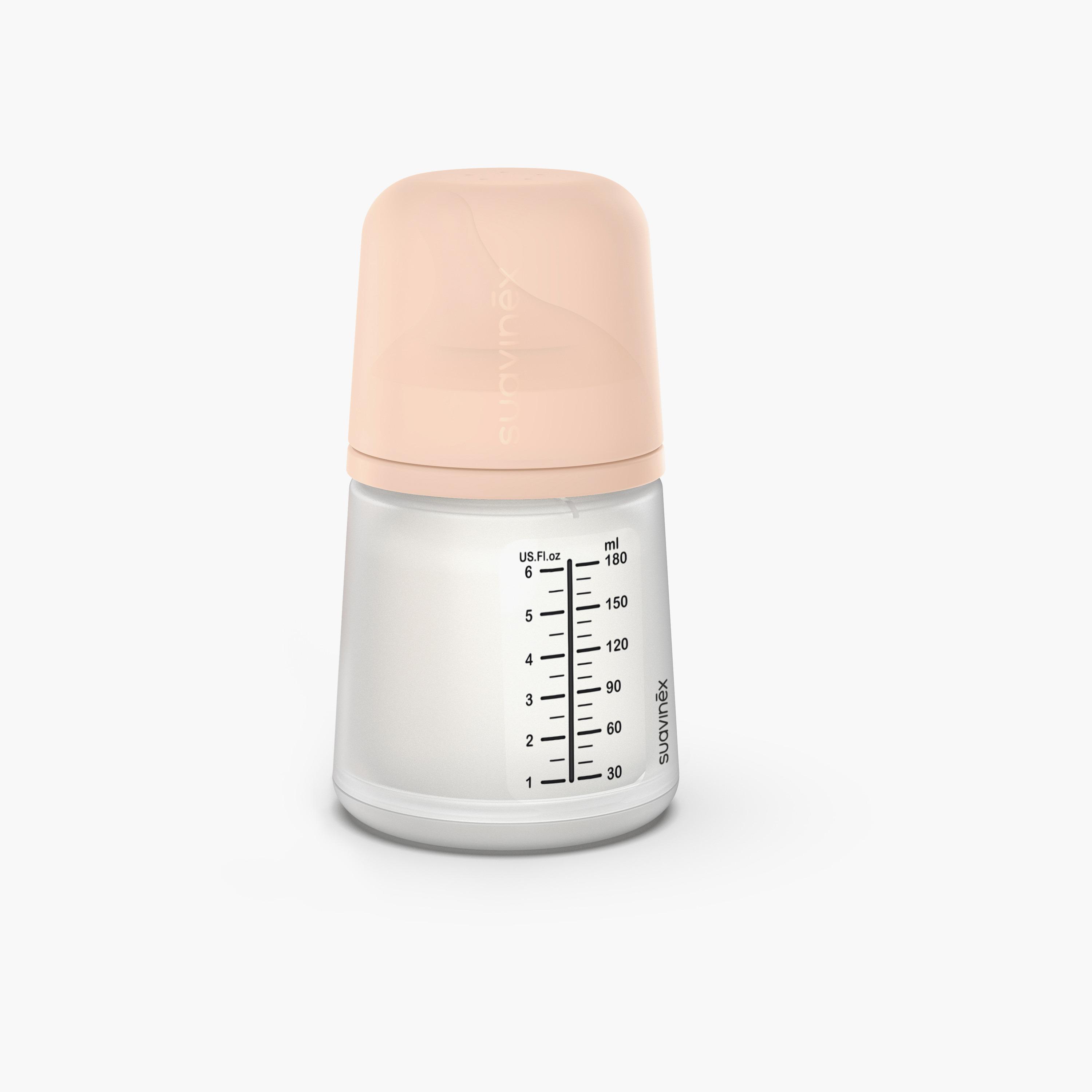 Suavinex ZeroZero Breastfeeding Bottle SU Fair, 180ml L3 - Pack Of 2-baby-feeding-feedingbottles-bottlesandteats-image-8