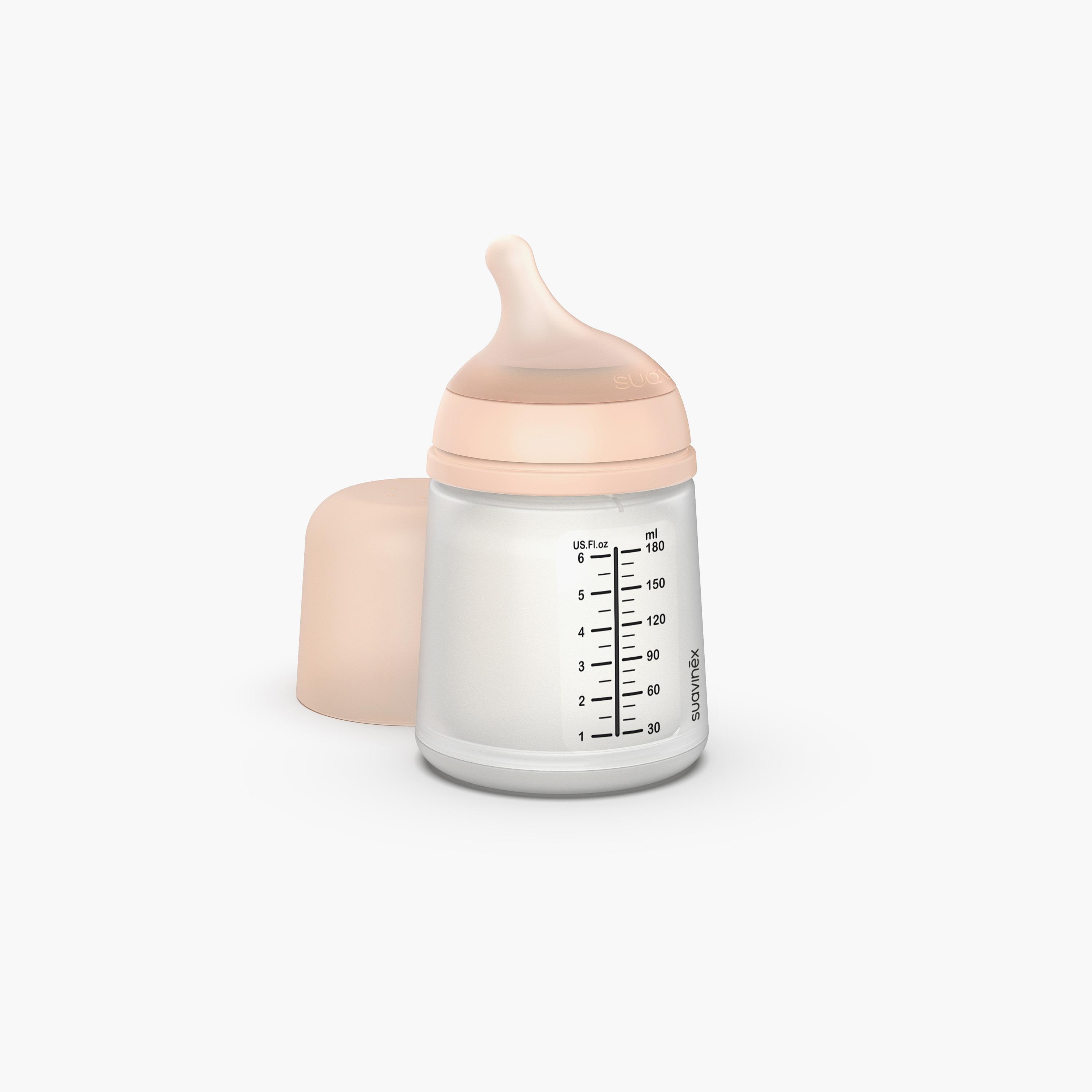 Suavinex ZeroZero Breastfeeding Bottle SU Fair, 180ml L3 - Pack Of 2-baby-feeding-feedingbottles-bottlesandteats-image-9