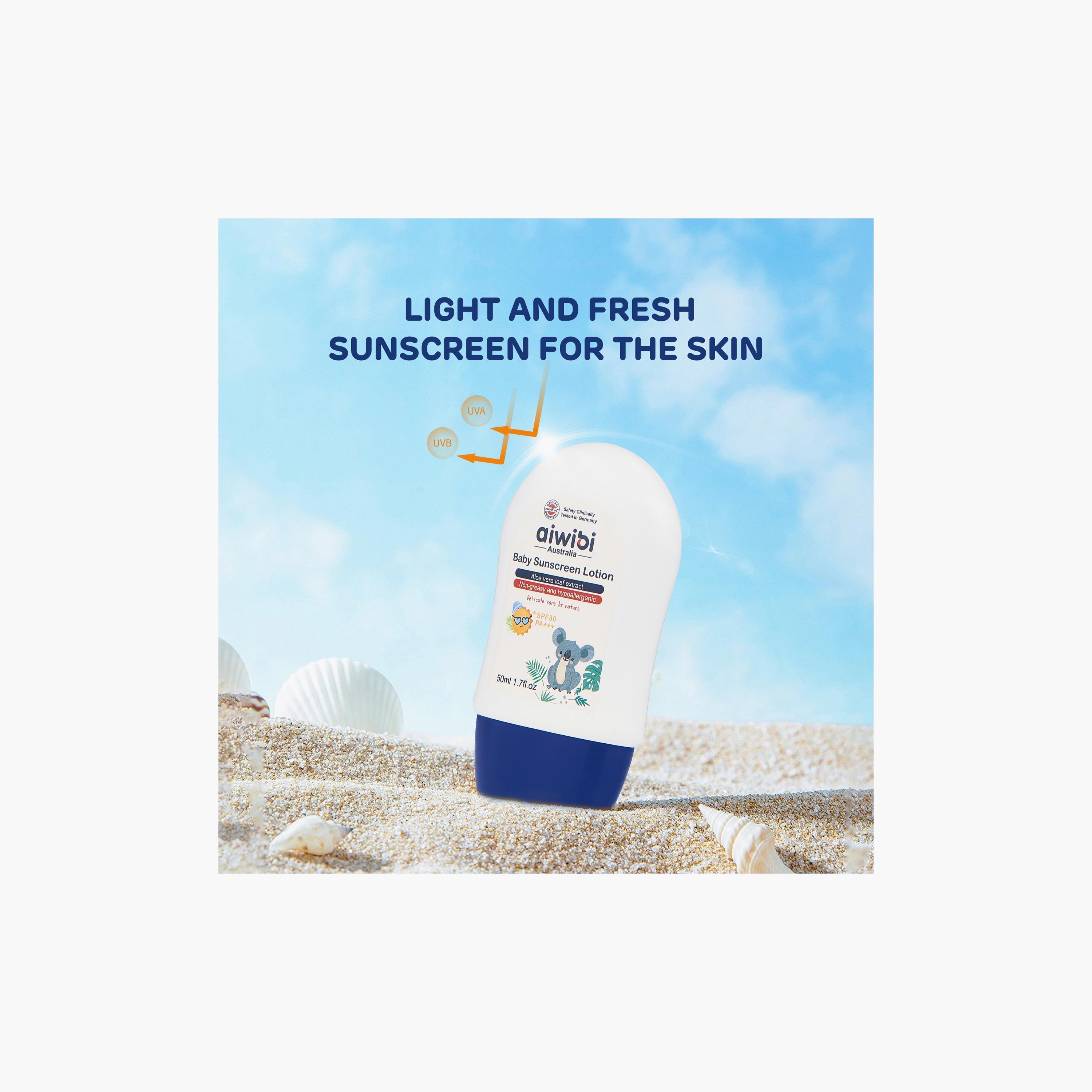 Aiwibi Baby Sunscreen Lotion - 50 ml-baby-bathandcare-hairbodyskincare-image-5