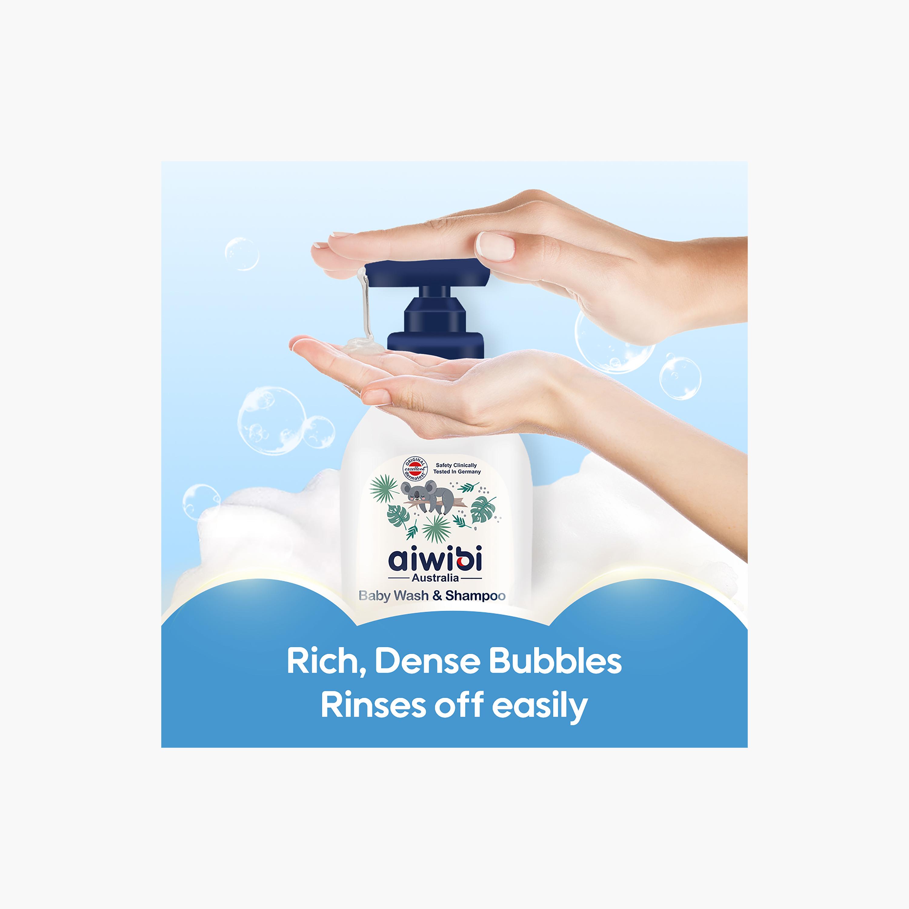 غسول وشامبو 2 في 1 للأطفال بزيت الكاميليا الطبيعي من أيويبي - 350 مل-baby-bathandcare-hairbodyskincare-image-5