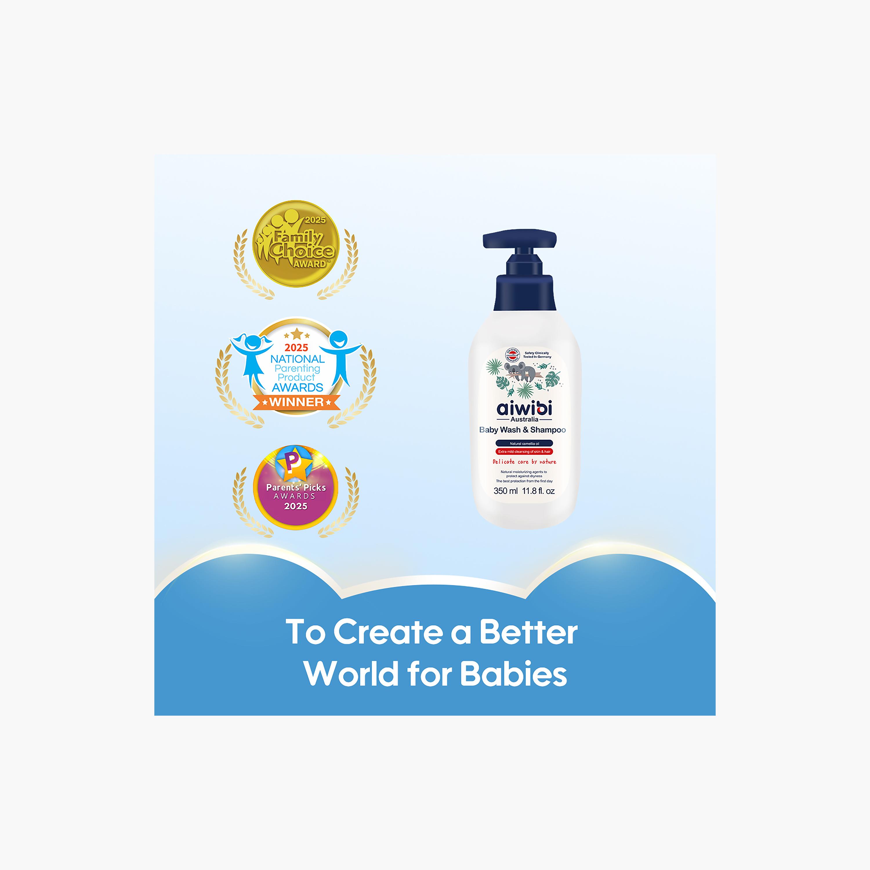 غسول وشامبو 2 في 1 للأطفال بزيت الكاميليا الطبيعي من أيويبي - 350 مل-baby-bathandcare-hairbodyskincare-image-7