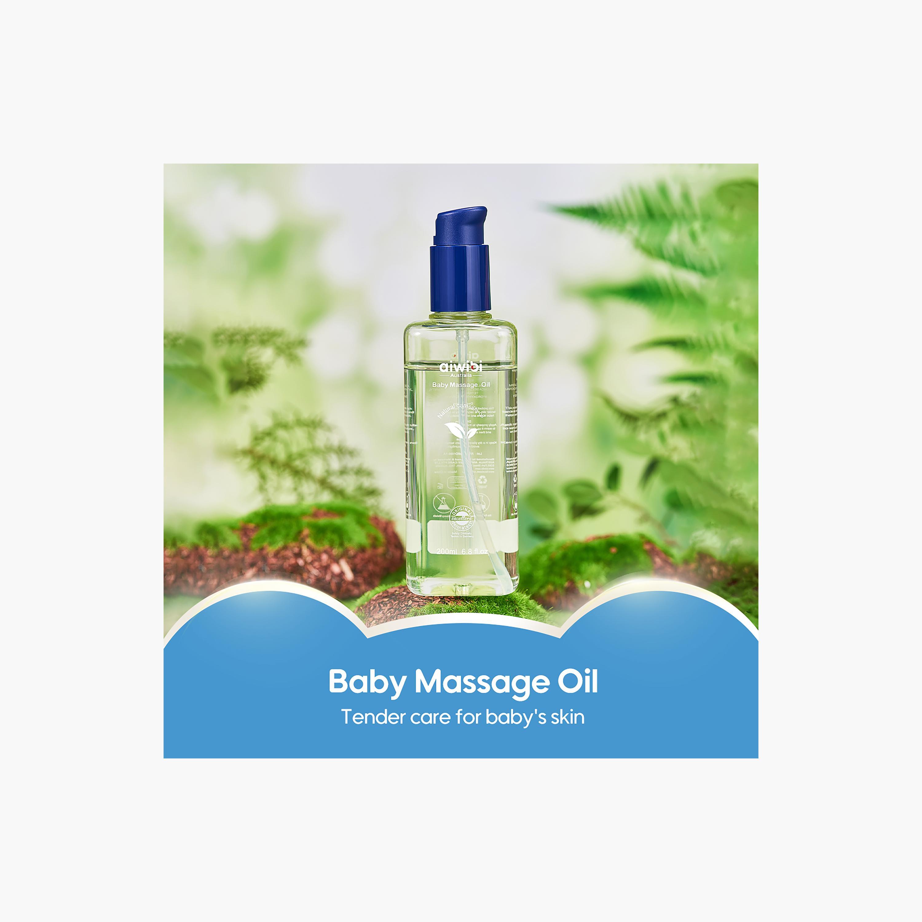 Aiwibi Baby Massage Oil with Natural Camellia Seed - 200 ml-baby-bathandcare-hairbodyskincare-image-2