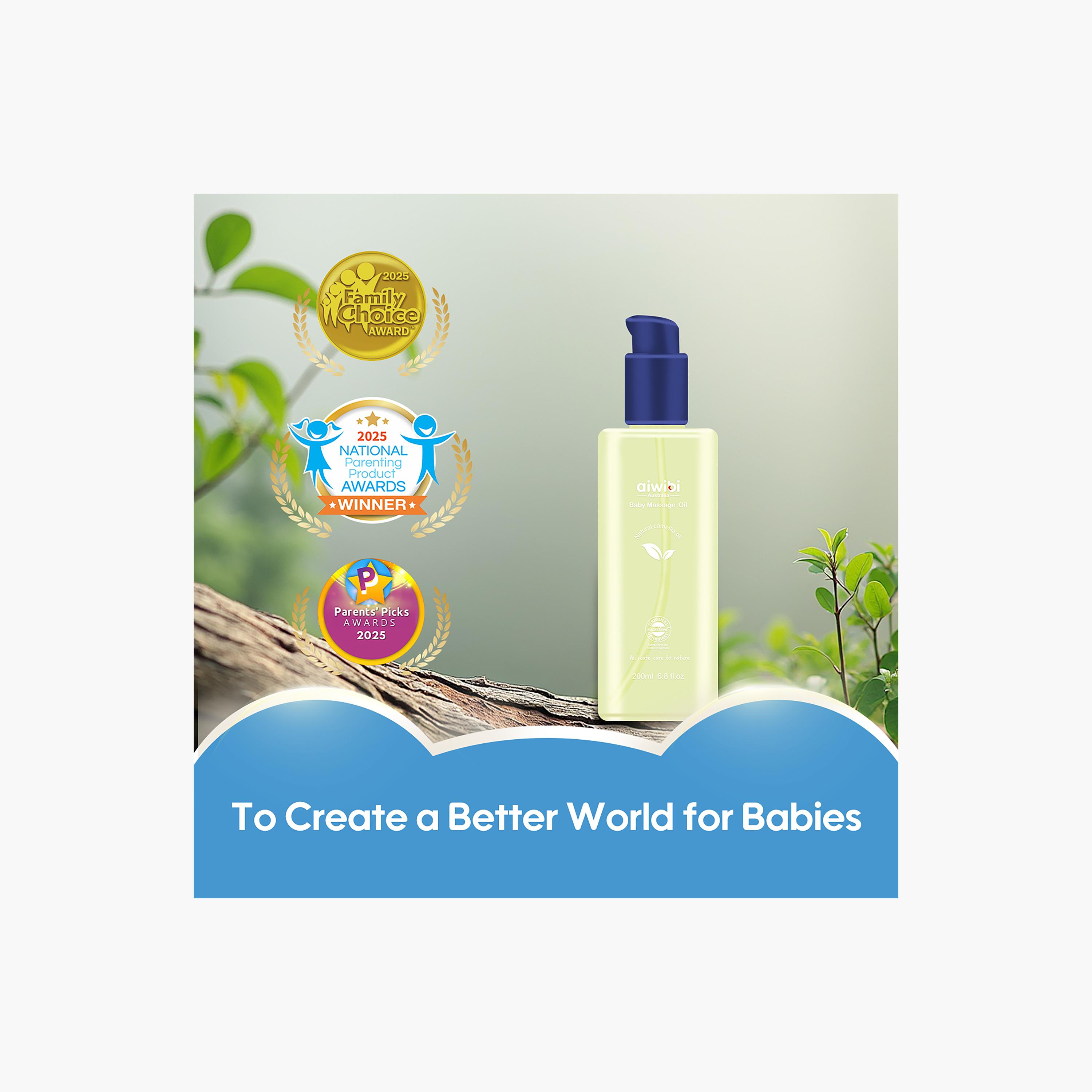 Aiwibi Baby Massage Oil with Natural Camellia Seed - 200 ml-baby-bathandcare-hairbodyskincare-image-8