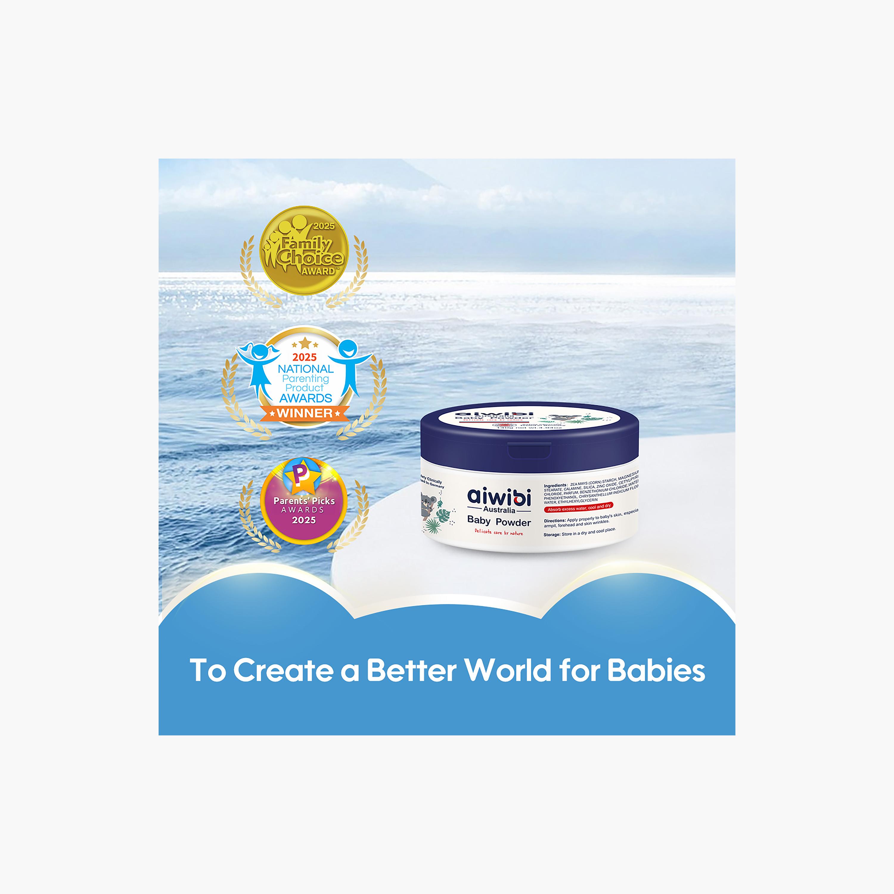 Aiwibi Herbal Extracts Pure Natural Baby Powder - 140gm-baby-bathandcare-hairbodyskincare-image-9