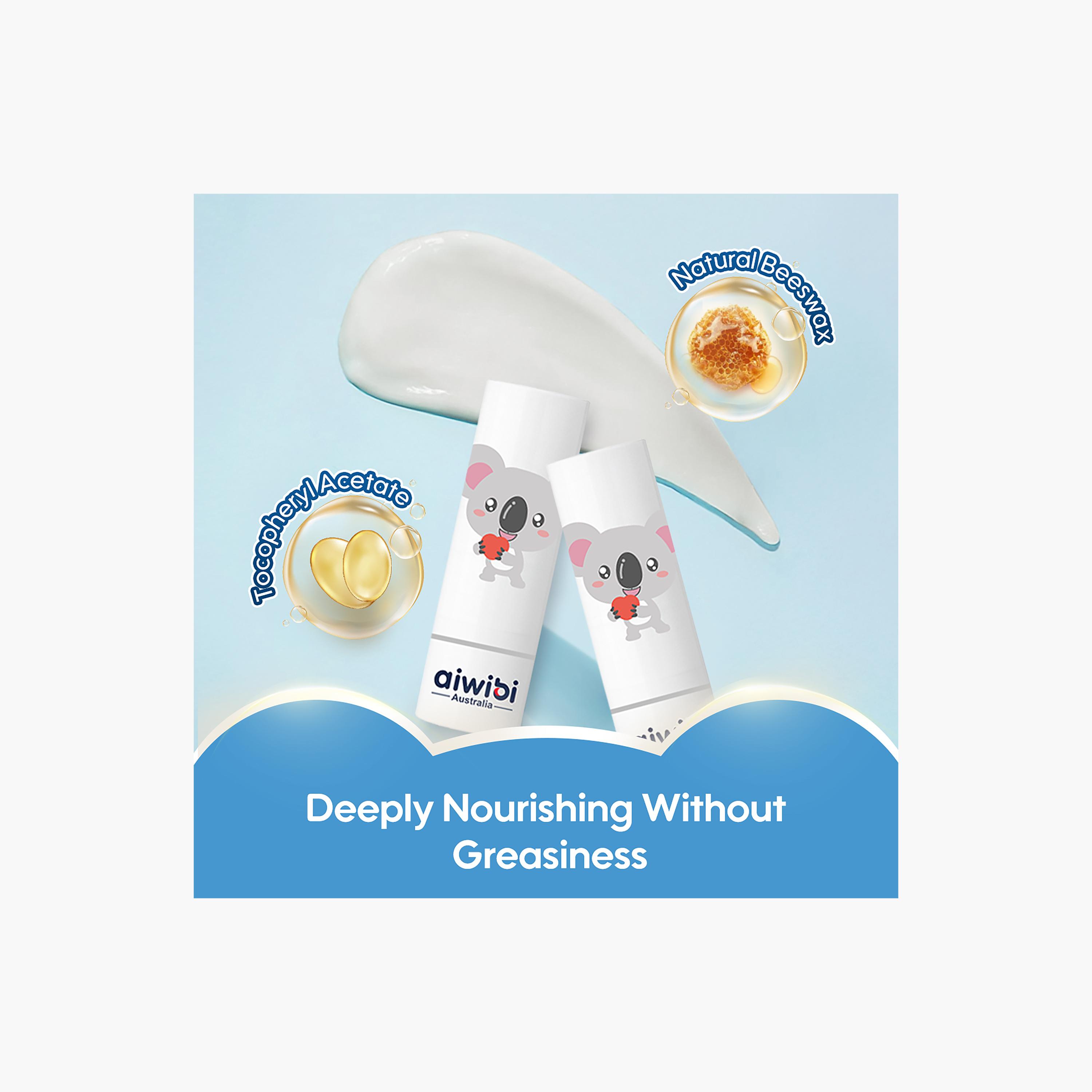 Aiwibi Natural Baby Lips Moisturizing Lip Balm with Vitamin E & Natural Camellia Seed Oil - 3gm-baby-bathandcare-hairbodyskincare-image-4