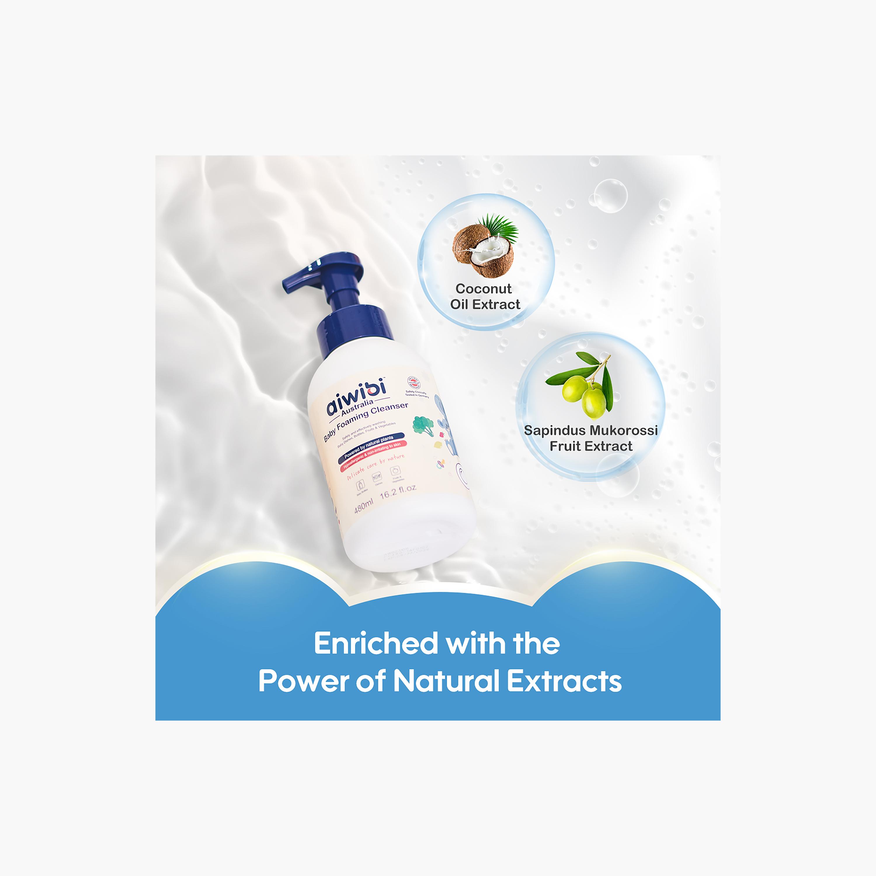 Aiwibi Baby Foaming Cleanser - 480 ml-baby-bathandcare-hairbodyskincare-image-4