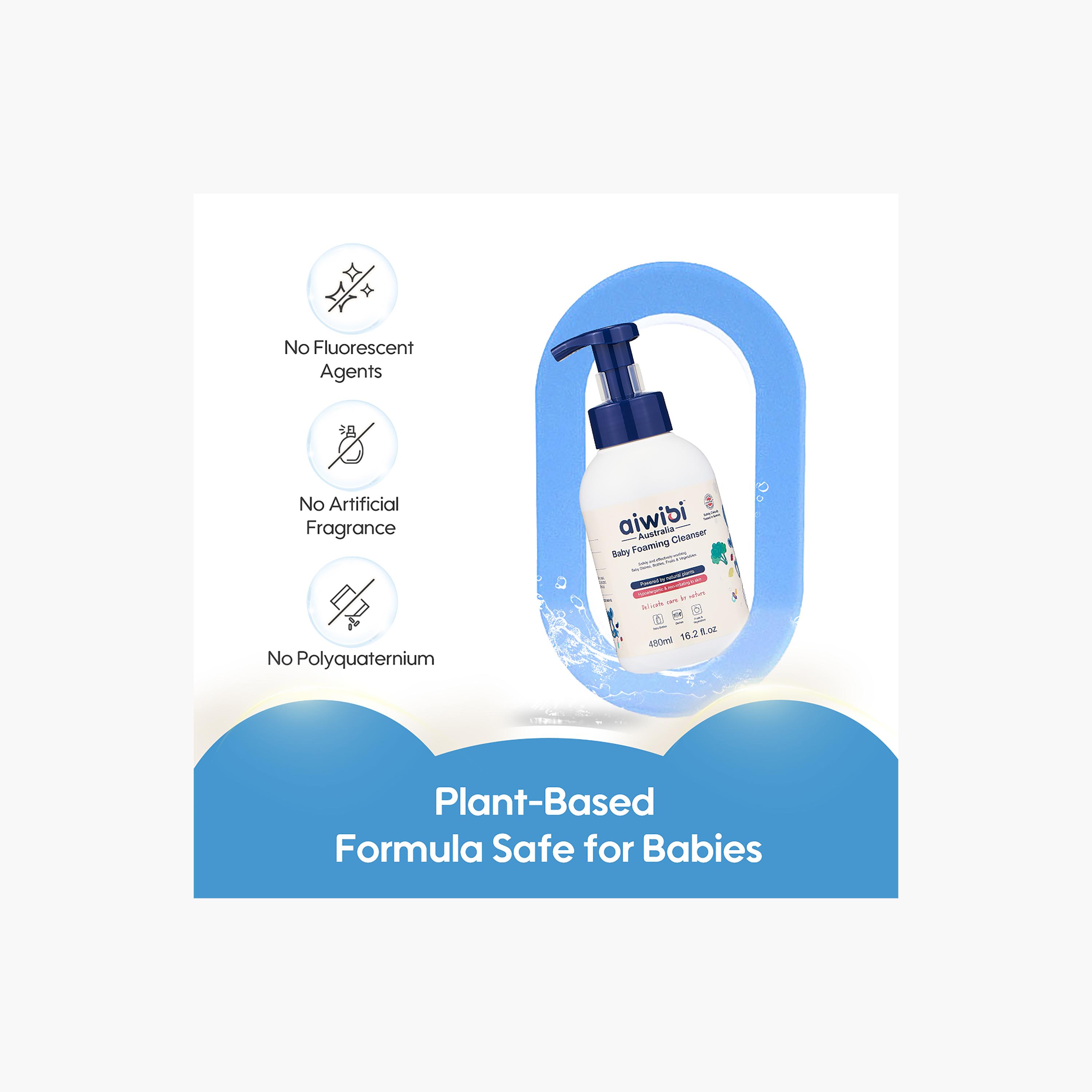 Aiwibi Baby Foaming Cleanser - 480 ml-baby-bathandcare-hairbodyskincare-image-7