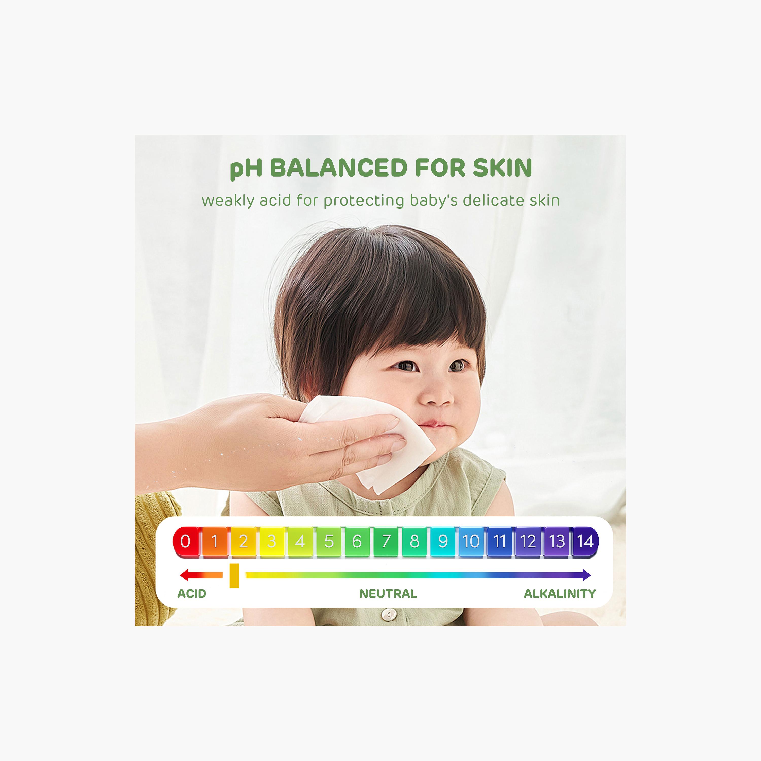 Aiwibi Pack of 3 100% Biodegradable Alcohol Free Wet Wipes - 240-Piece-baby-bathandcare-wipes-image-6