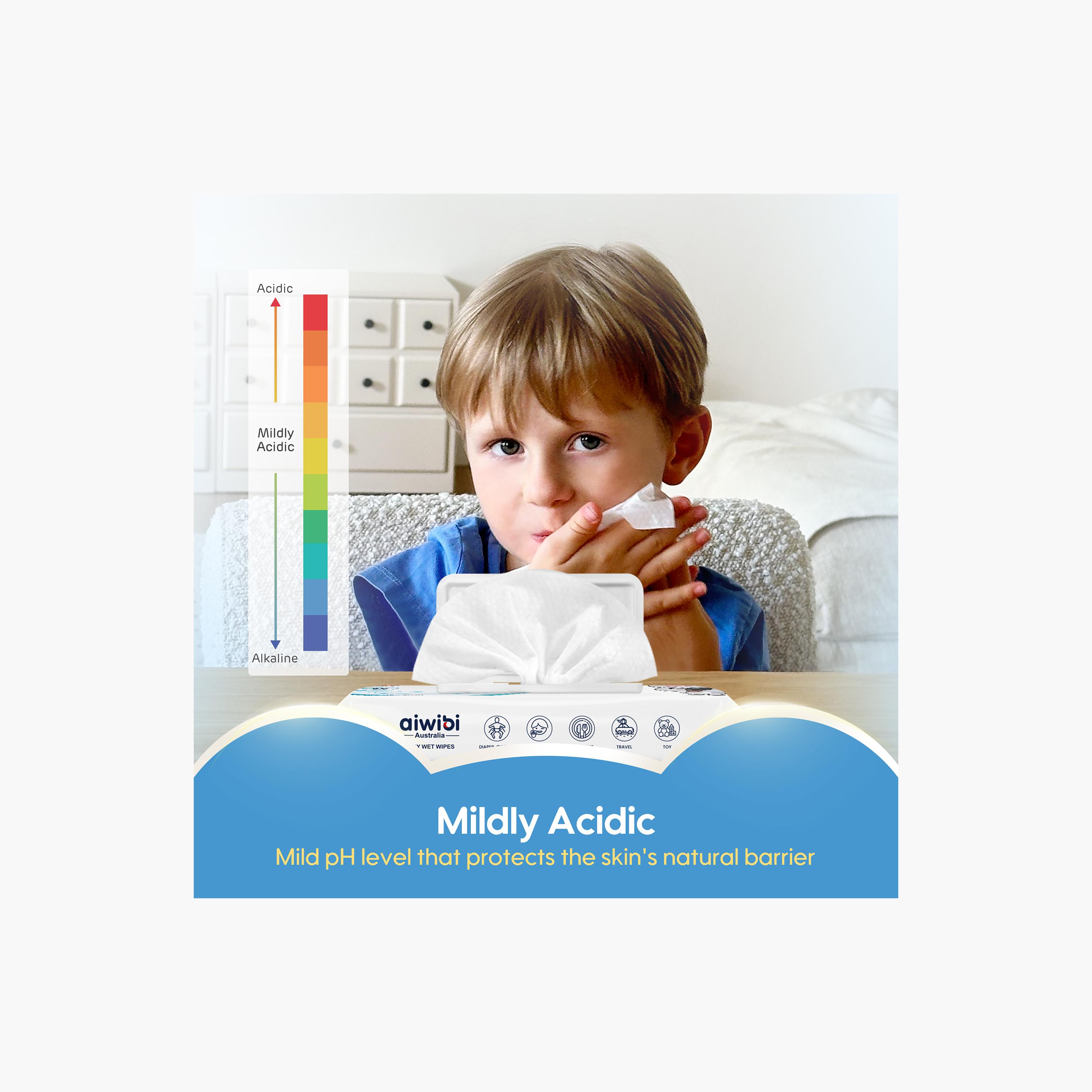 Aiwibi 60-Piece Alcohol Free Wet Wipes with Lid-baby-diapering-babywipes-image-6