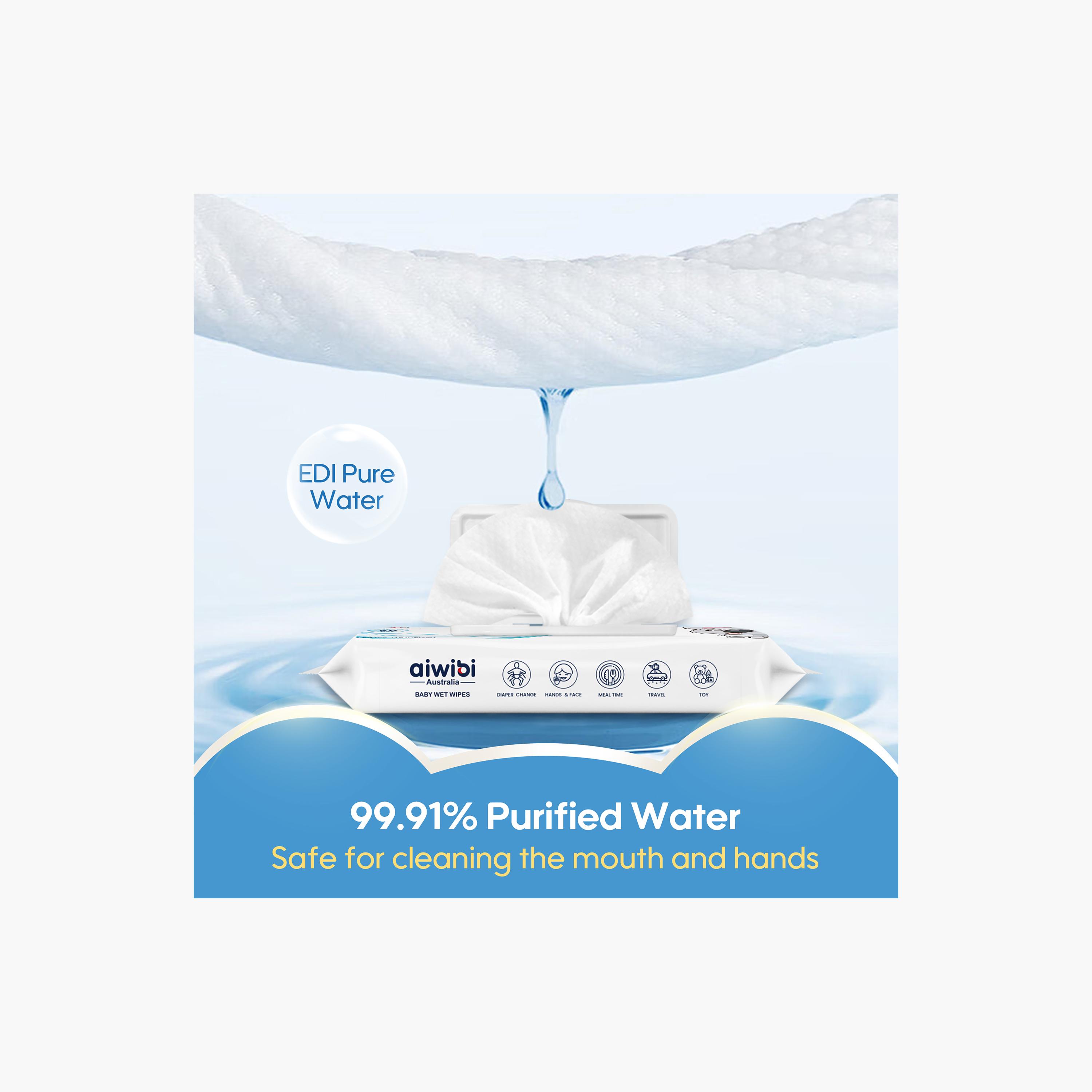 Aiwibi 60-Piece Alcohol Free Wet Wipes with Lid-baby-diapering-babywipes-image-8