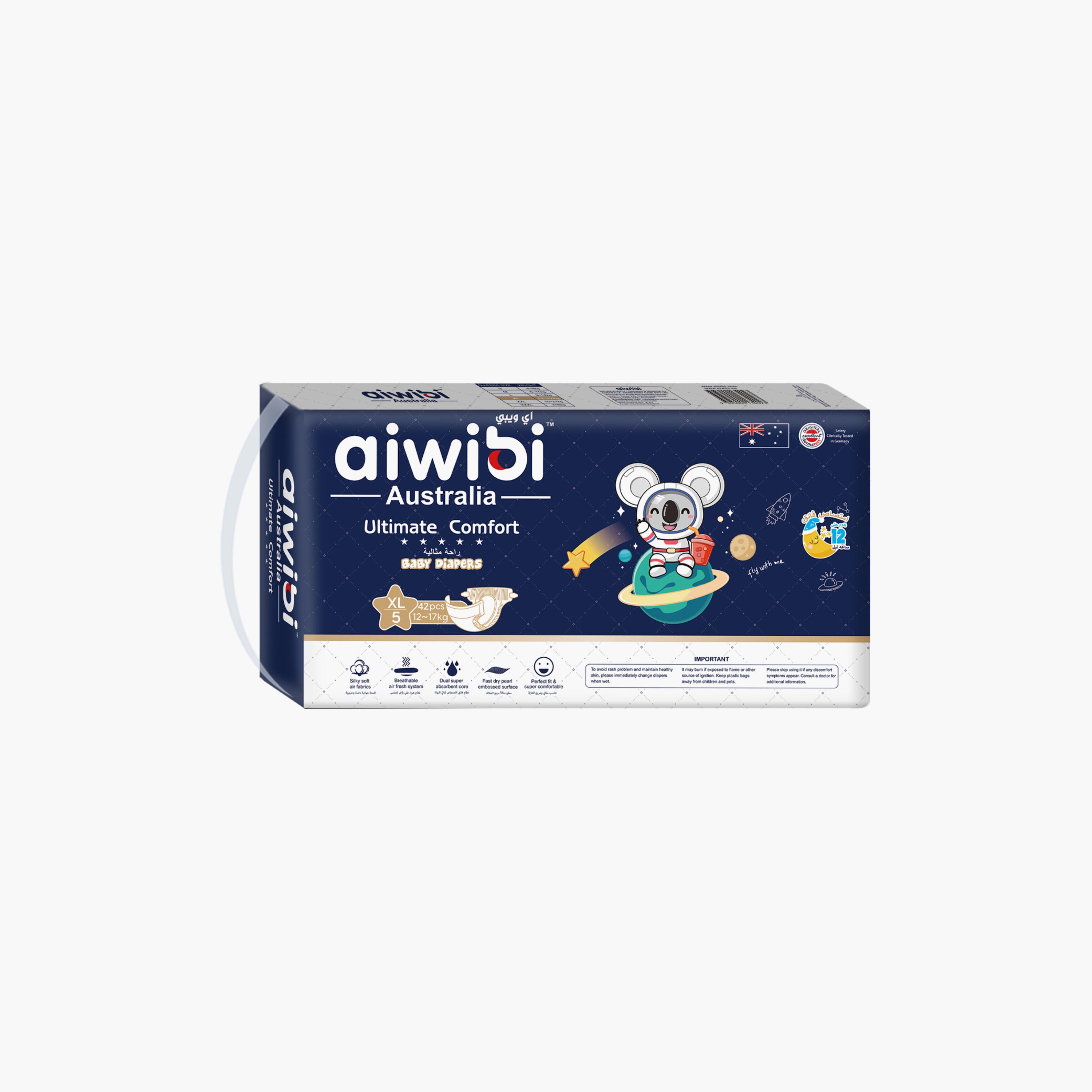 Aiwibi 42-Piece Ultimate Comfort Diapers - 12-17kg-baby-diapering-diapers-image-2