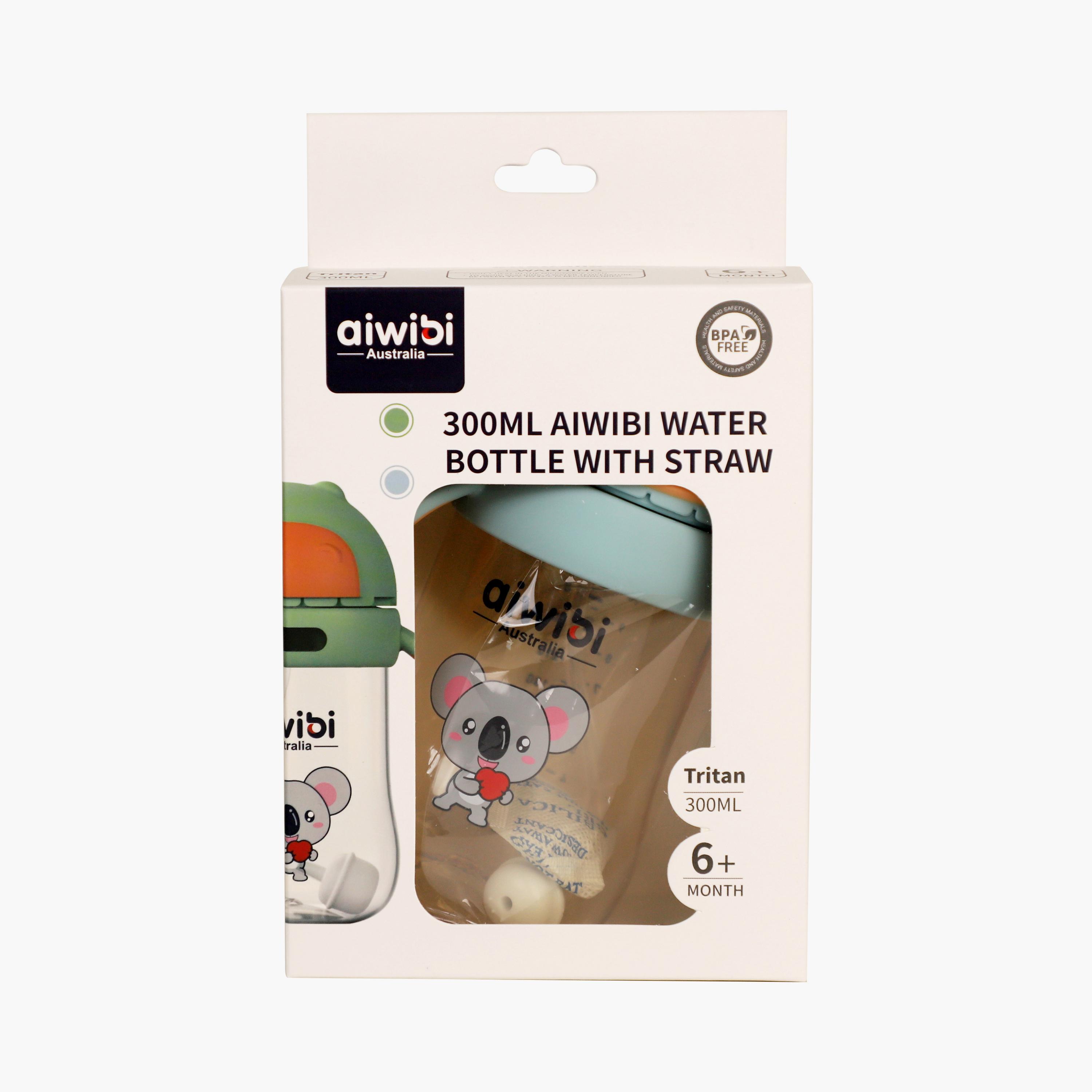 Aiwibi BPA Free Water Bottle with Straw - 300 ml-baby-feeding-mealtimeessentials-image-2