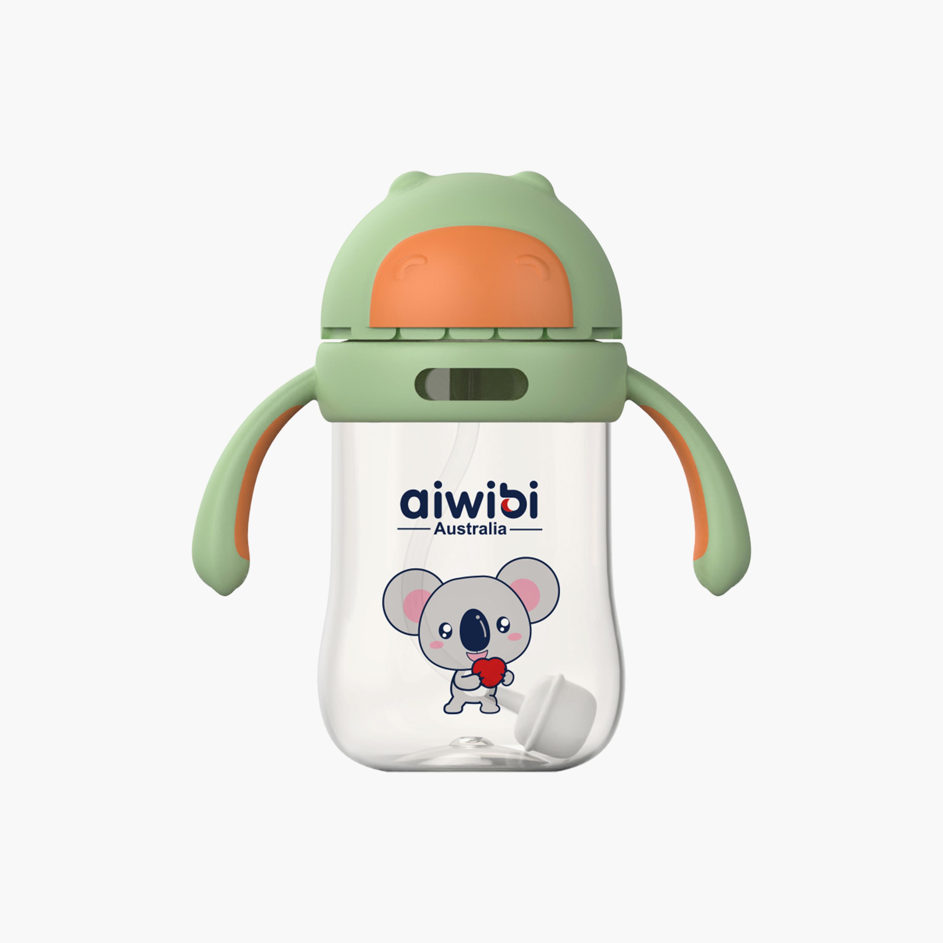 Aiwibi BPA Free Water Bottle with Straw - 300 ml-baby-feeding-mealtimeessentials-image-1