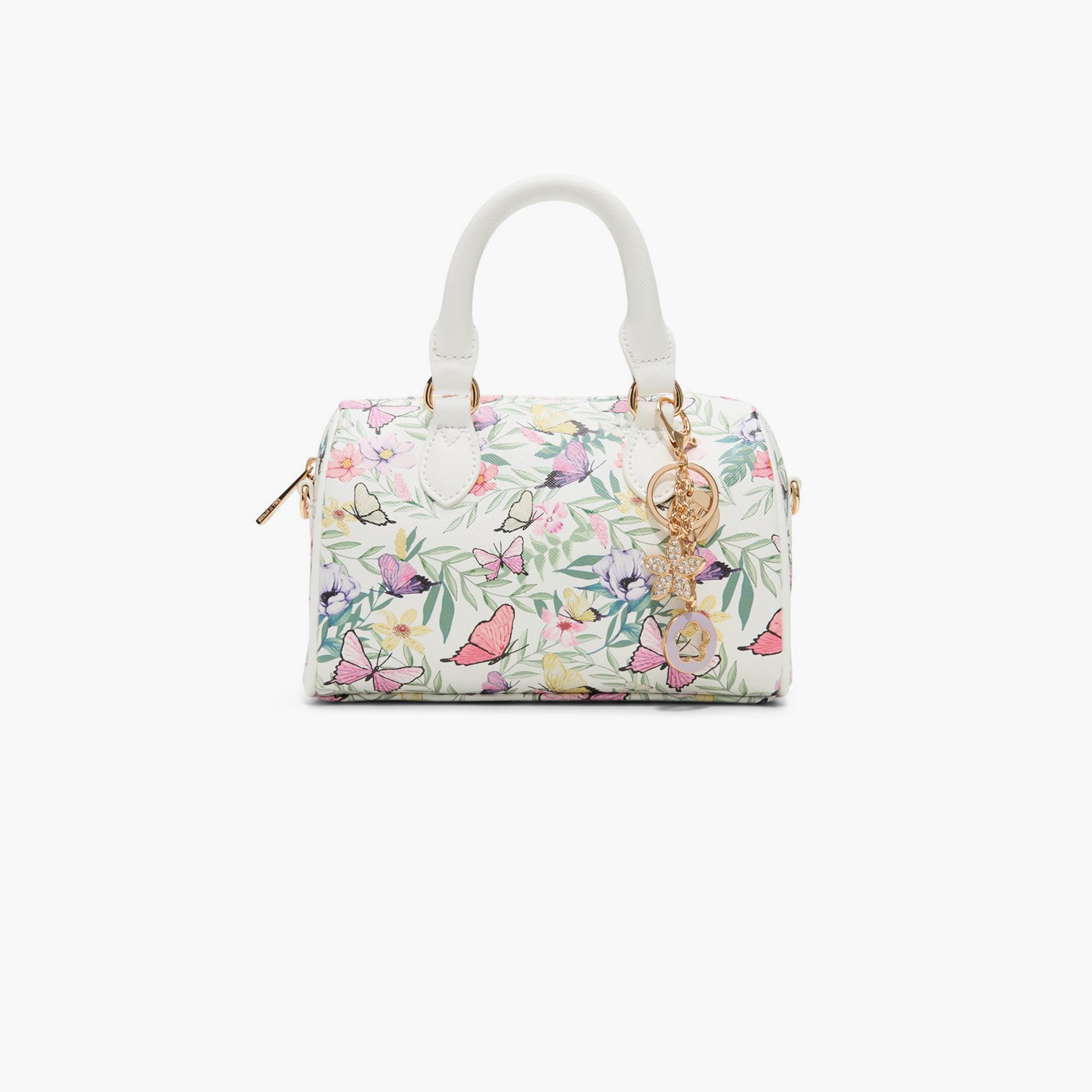 كول ات سبرينغ- حقيبة دافل تانا مطبوعة بمقبضين بحزام قابل للفصل وسحاب إغلاق-women-bagsandwallets-handbags-image-1