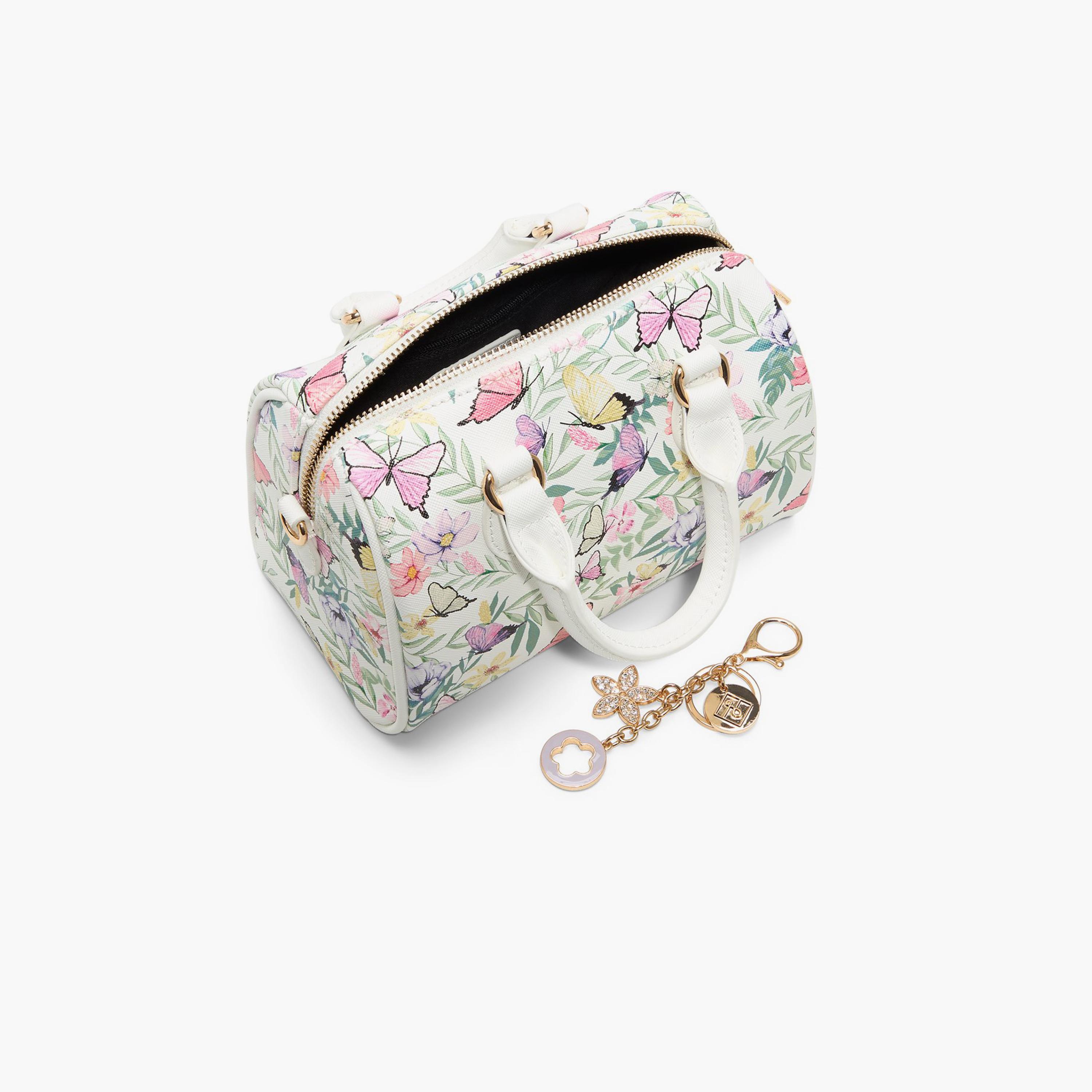 كول ات سبرينغ- حقيبة دافل تانا مطبوعة بمقبضين بحزام قابل للفصل وسحاب إغلاق-women-bagsandwallets-handbags-image-3