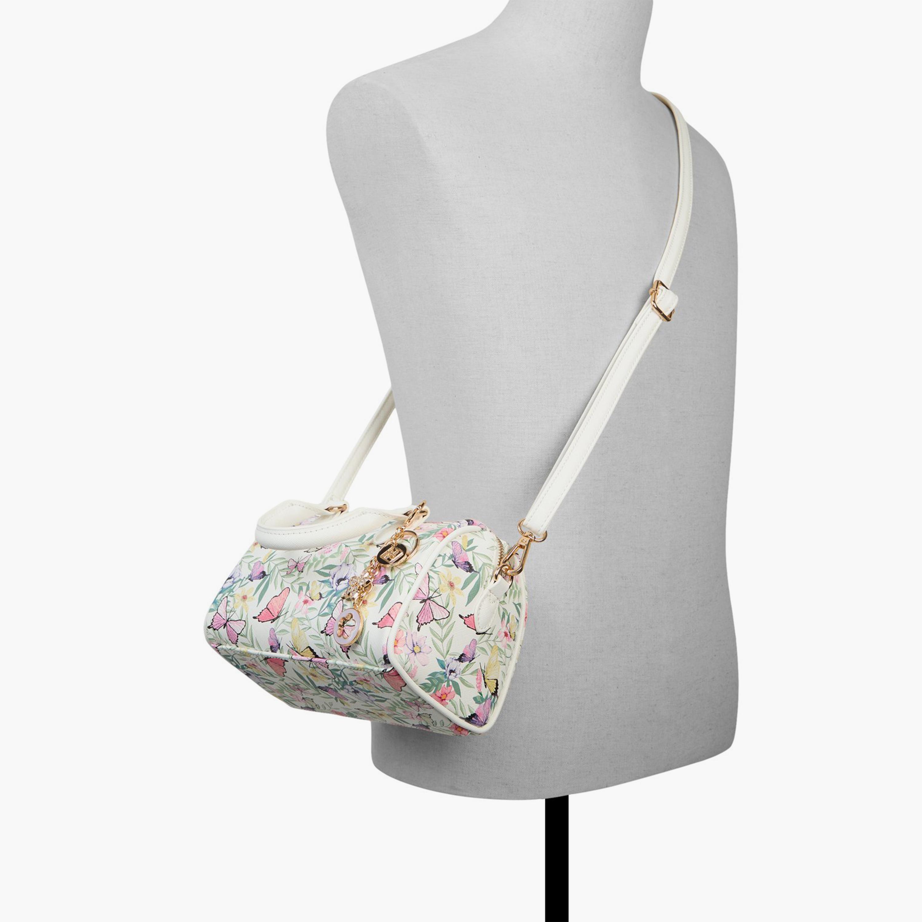 كول ات سبرينغ- حقيبة دافل تانا مطبوعة بمقبضين بحزام قابل للفصل وسحاب إغلاق-women-bagsandwallets-handbags-image-4