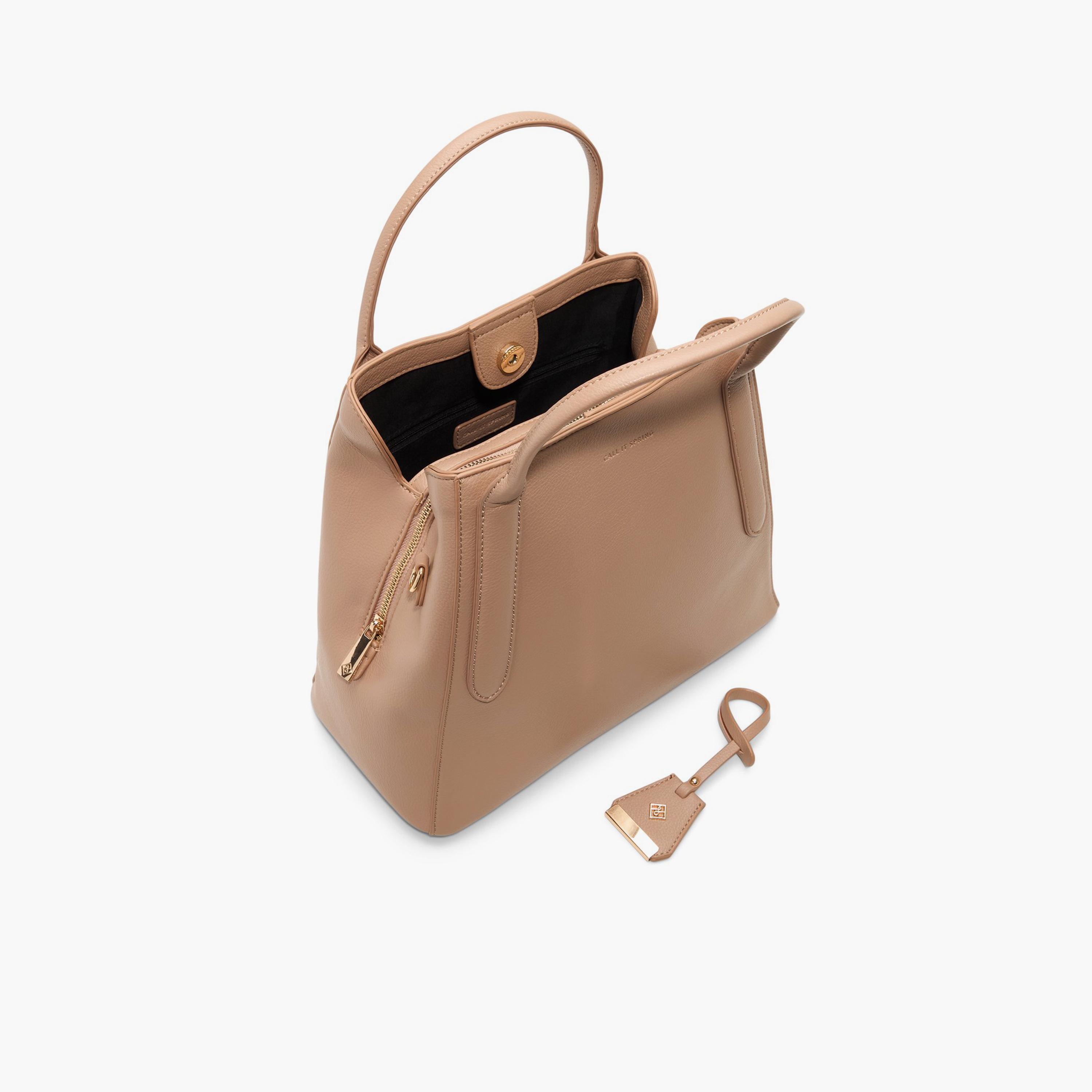 كول ات سبرينج شنطة كتف لوبري سادة مع حزام كروس قابل للفك-women-bagsandwallets-handbags-image-15