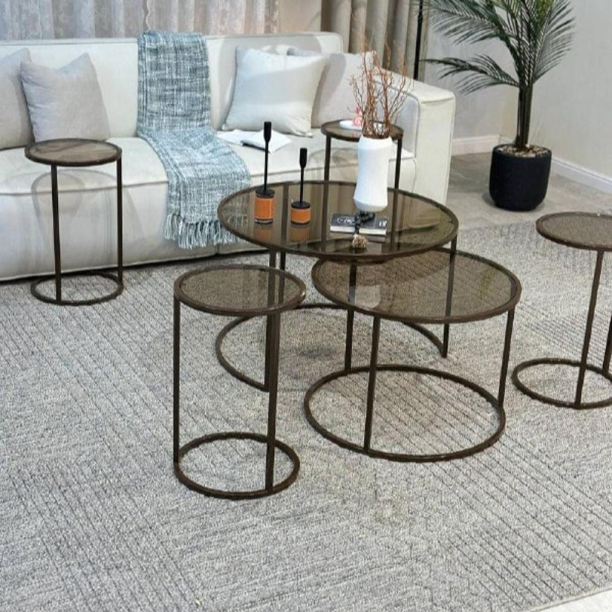 Glass Top 6-Piece Nesting Table Set-furniture-livingroom-nestoftables-image-2