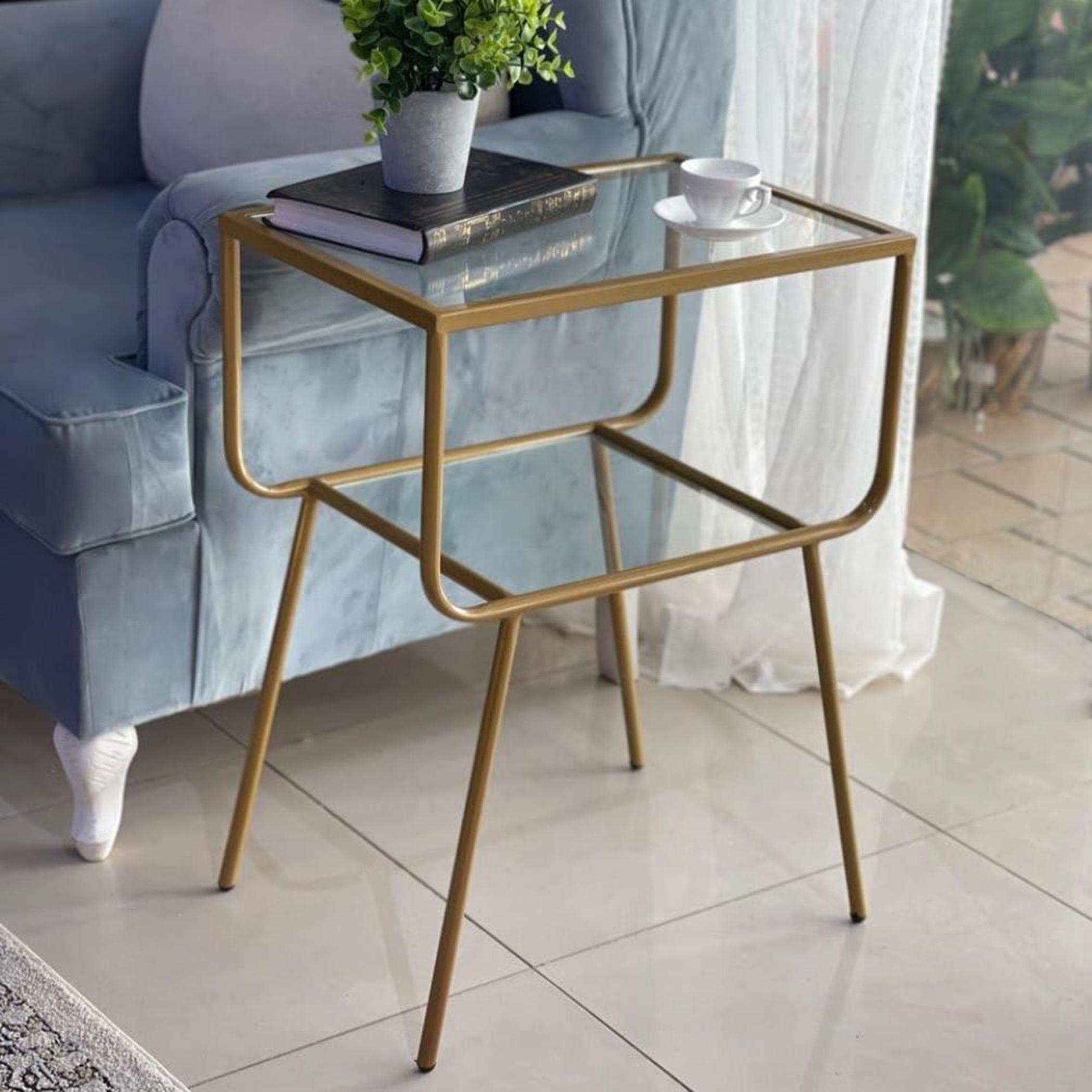 Glass Top Side Table-furniture-livingroom-sideandendtables-image-1