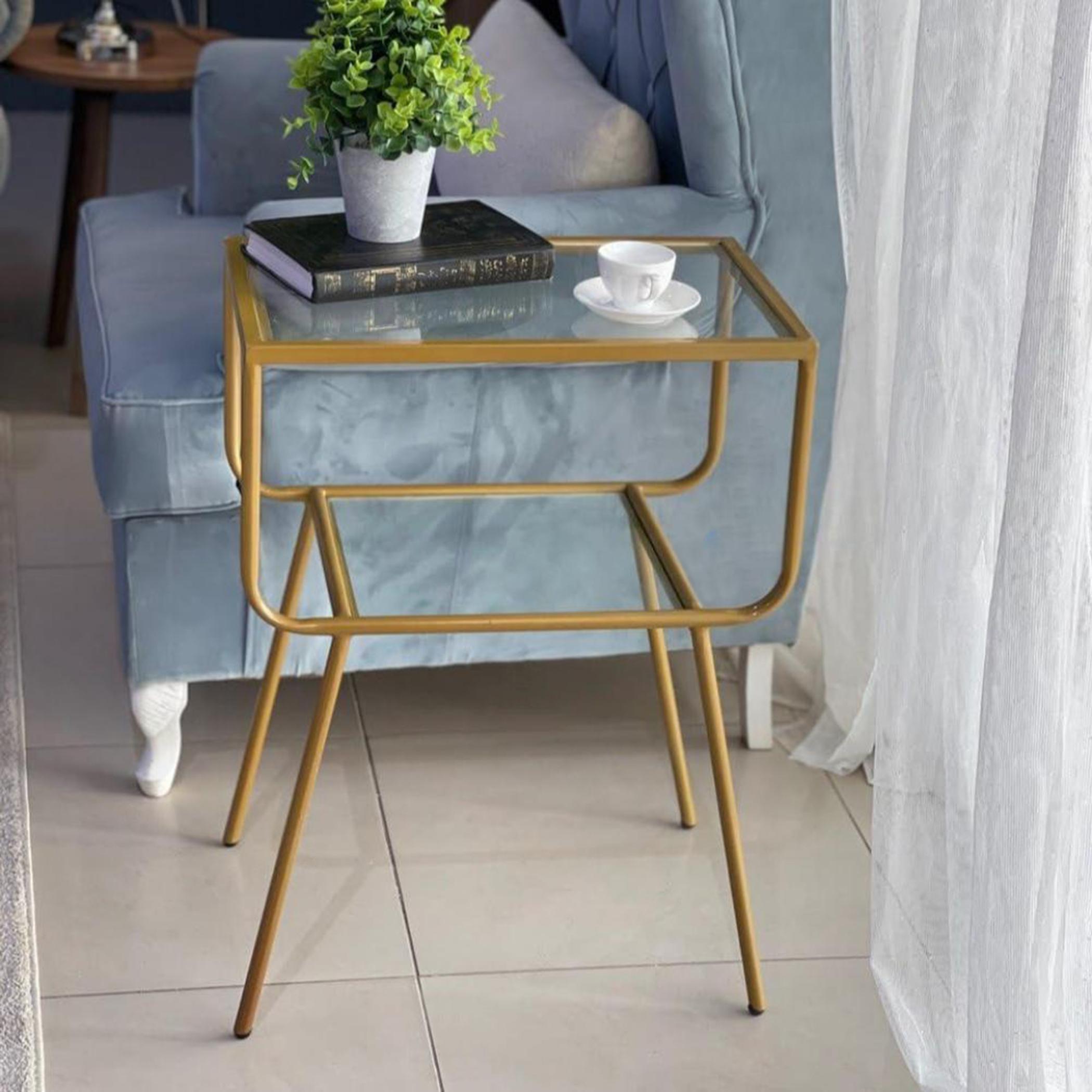 Glass Top Side Table-furniture-livingroom-sideandendtables-image-2