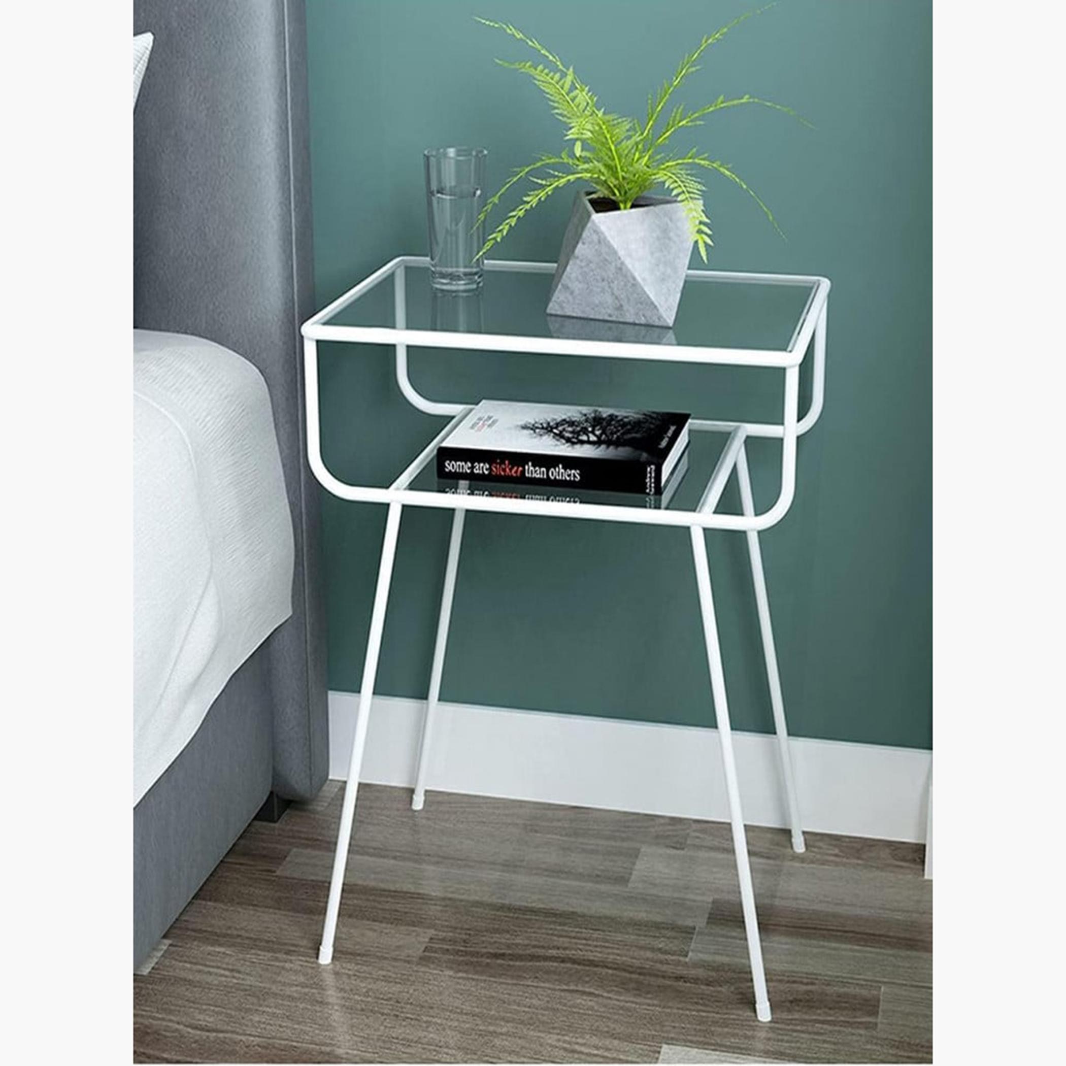 Glass Top Side Table-furniture-livingroom-sideandendtables-image-1