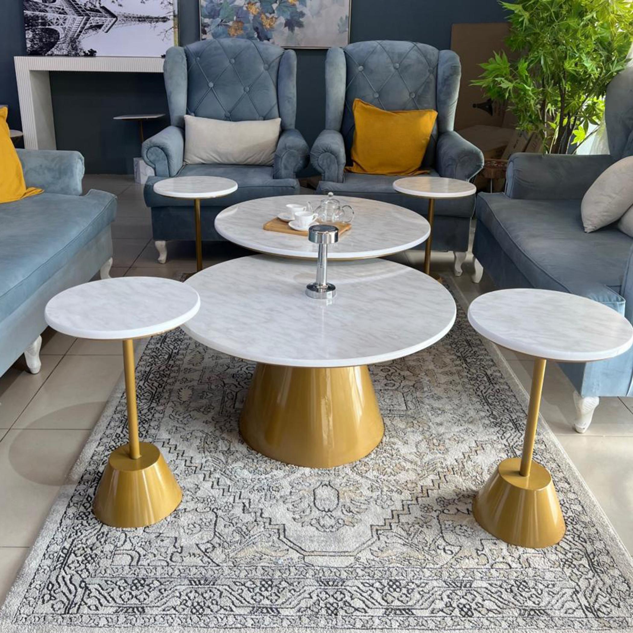 Wooden Top 6-Piece Coffee Table and Side Table Set-furniture-livingroom-coffeetables-image-2