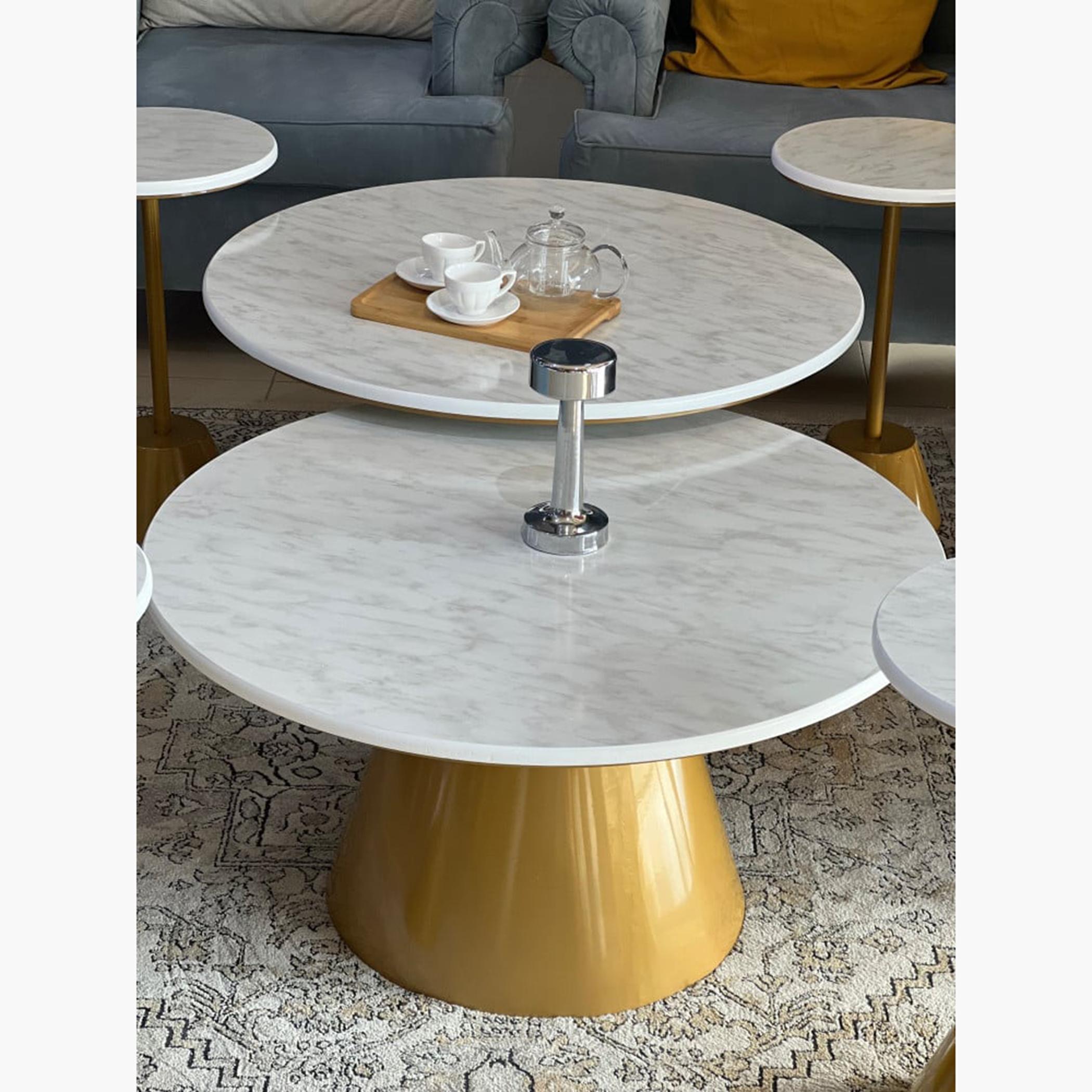 Wooden Top 6-Piece Coffee Table and Side Table Set-furniture-livingroom-coffeetables-image-3