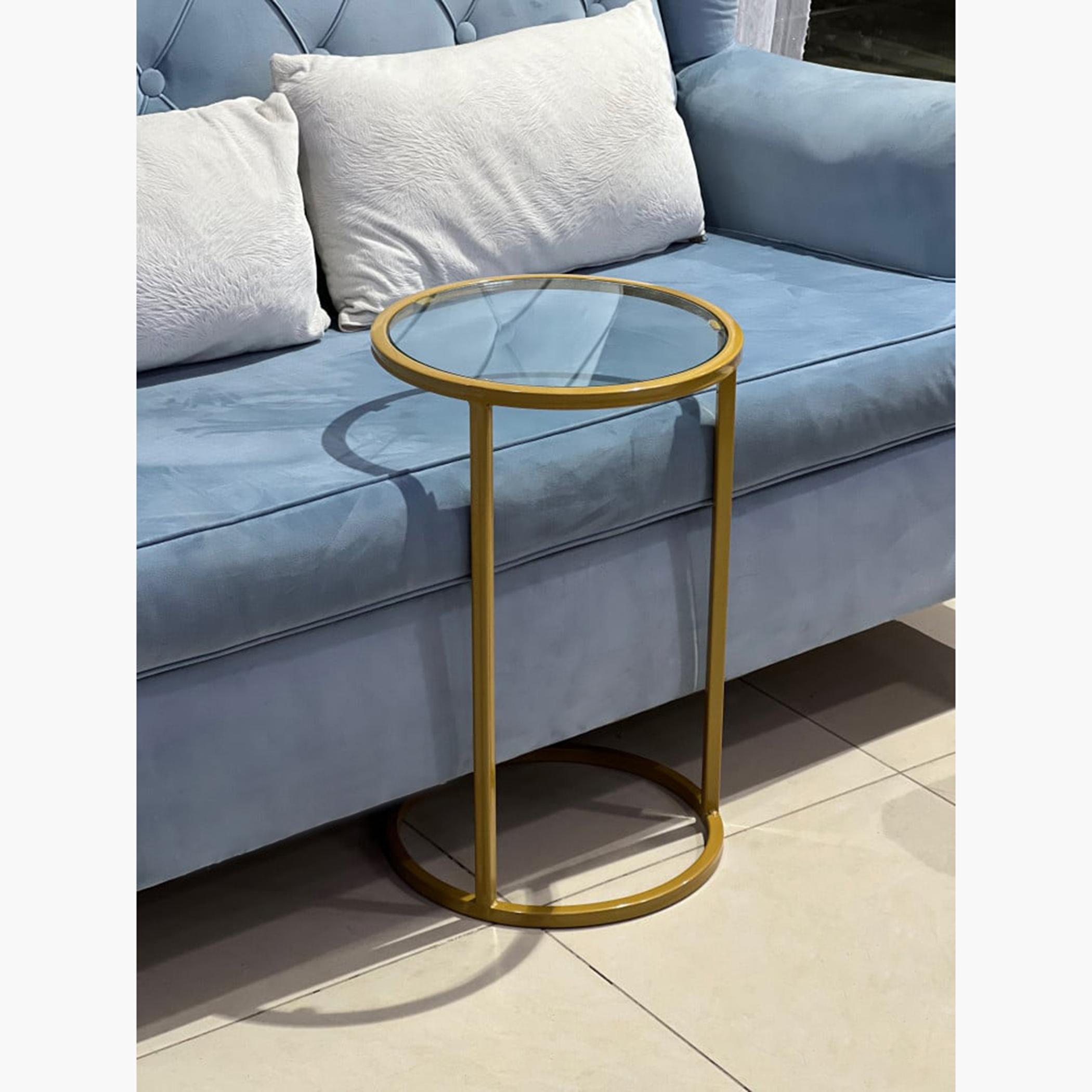 Glass Top Accent Table - 35x35x55 cms-furniture-livingroom-sideandendtables-image-1