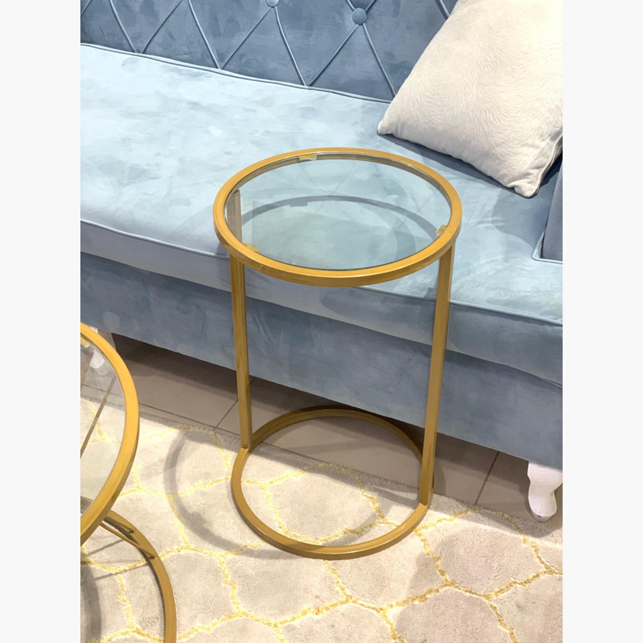 Glass Top Accent Table - 35x35x55 cms-furniture-livingroom-sideandendtables-image-3