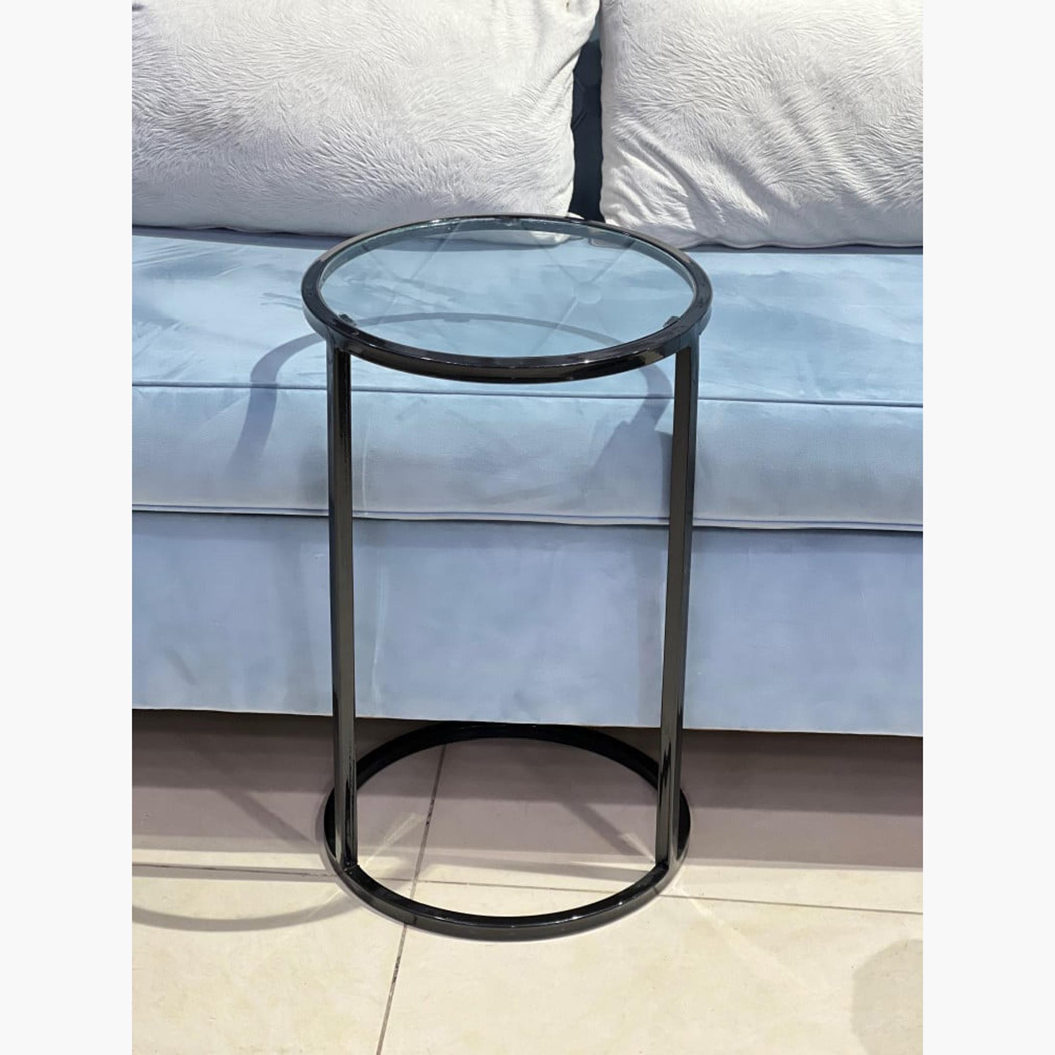 Glass Top Accent Table - 35x35x55 cms-furniture-livingroom-sideandendtables-image-1