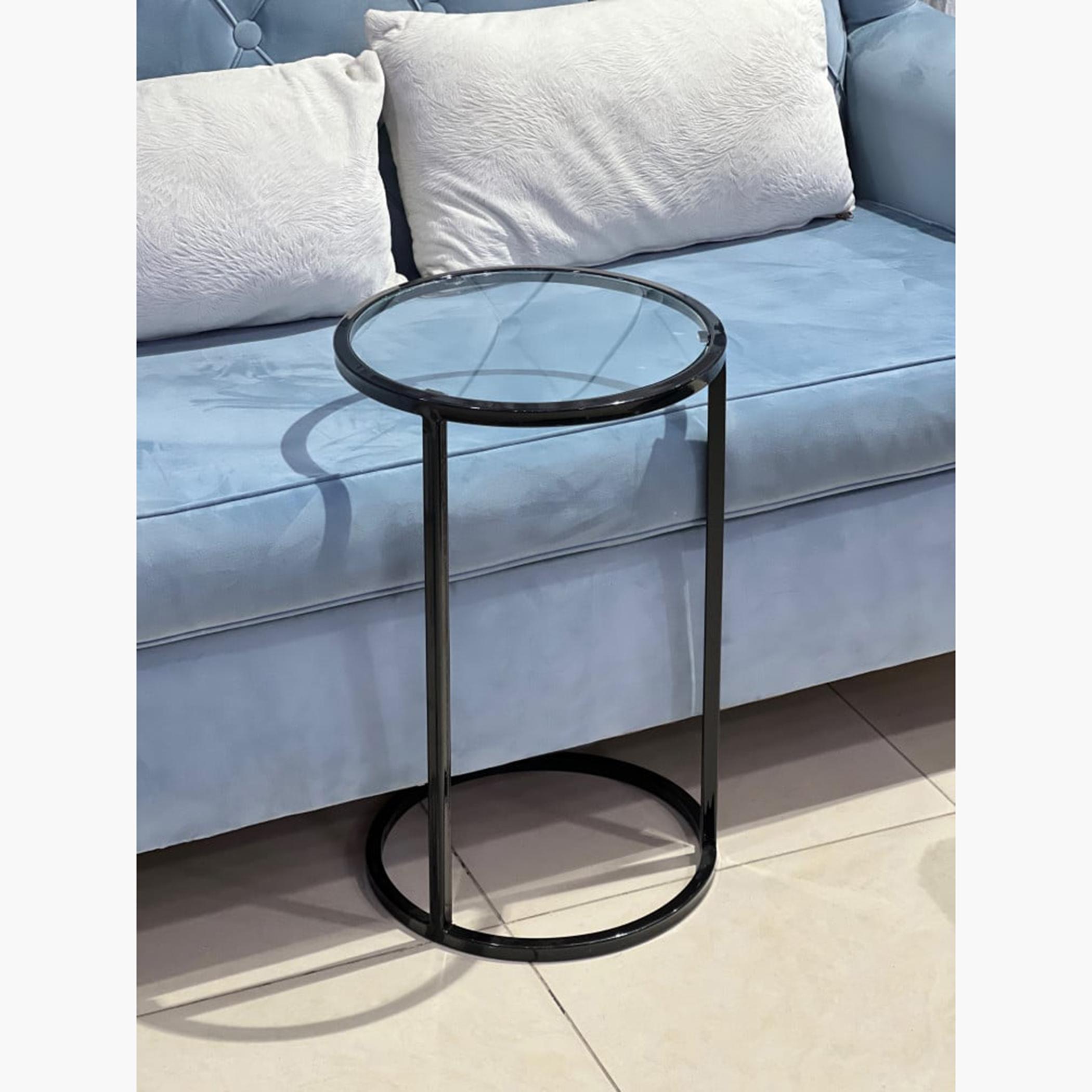 Glass Top Accent Table - 35x35x55 cms-furniture-livingroom-sideandendtables-image-2