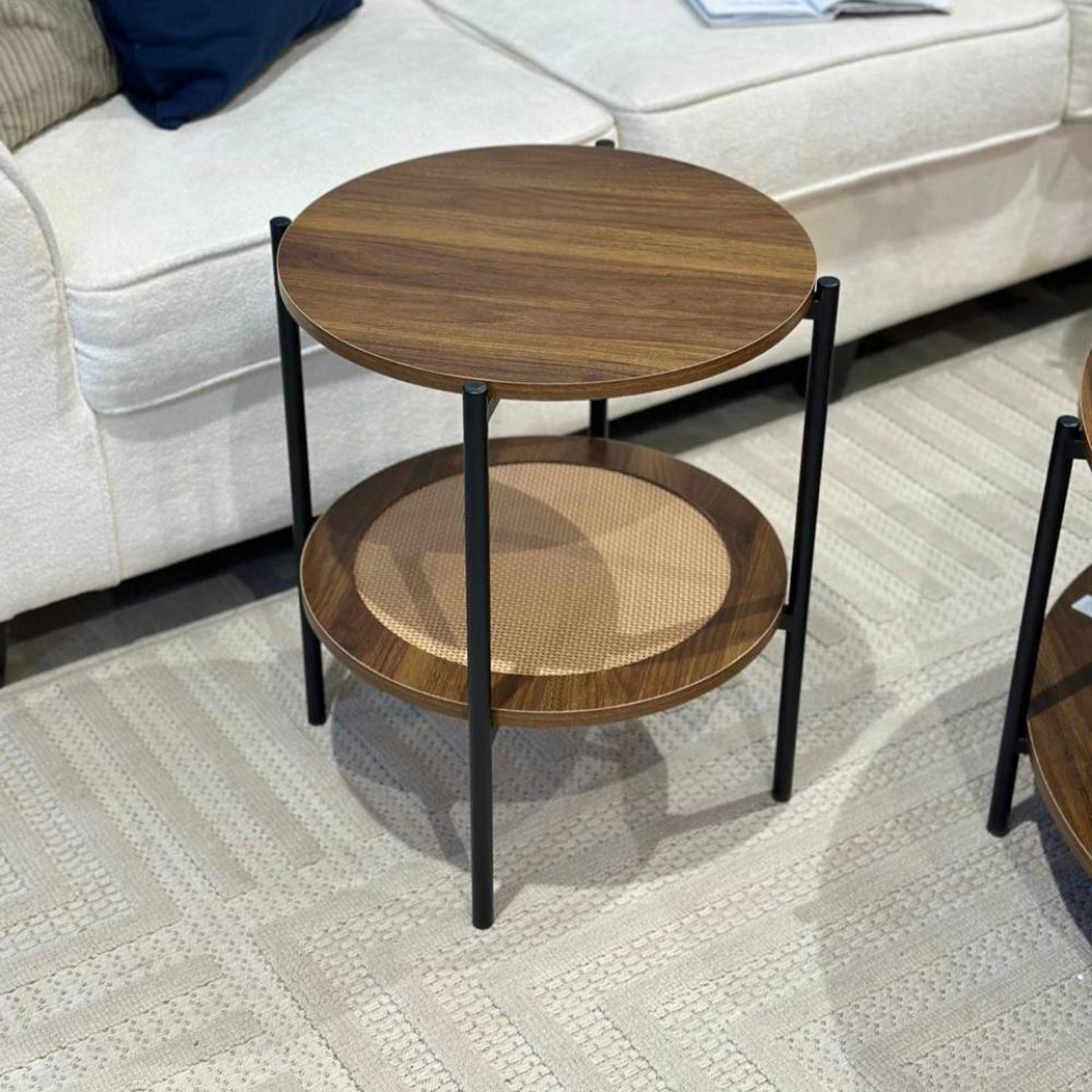 Wooden Top 5-Piece Coffee Table and Side Table Set-furniture-livingroom-coffeetables-image-2
