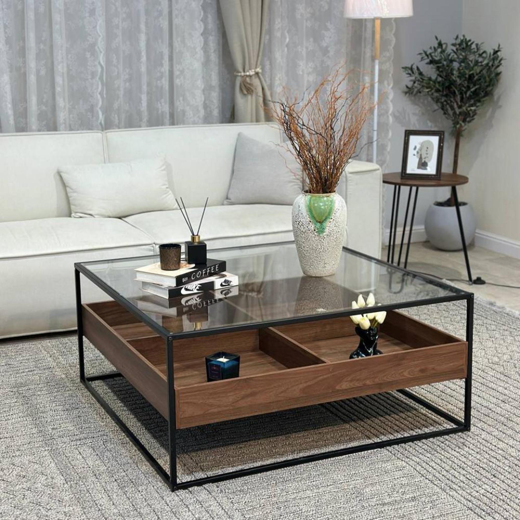 Glass Top Square Coffee Table-furniture-livingroom-coffeetables-image-1