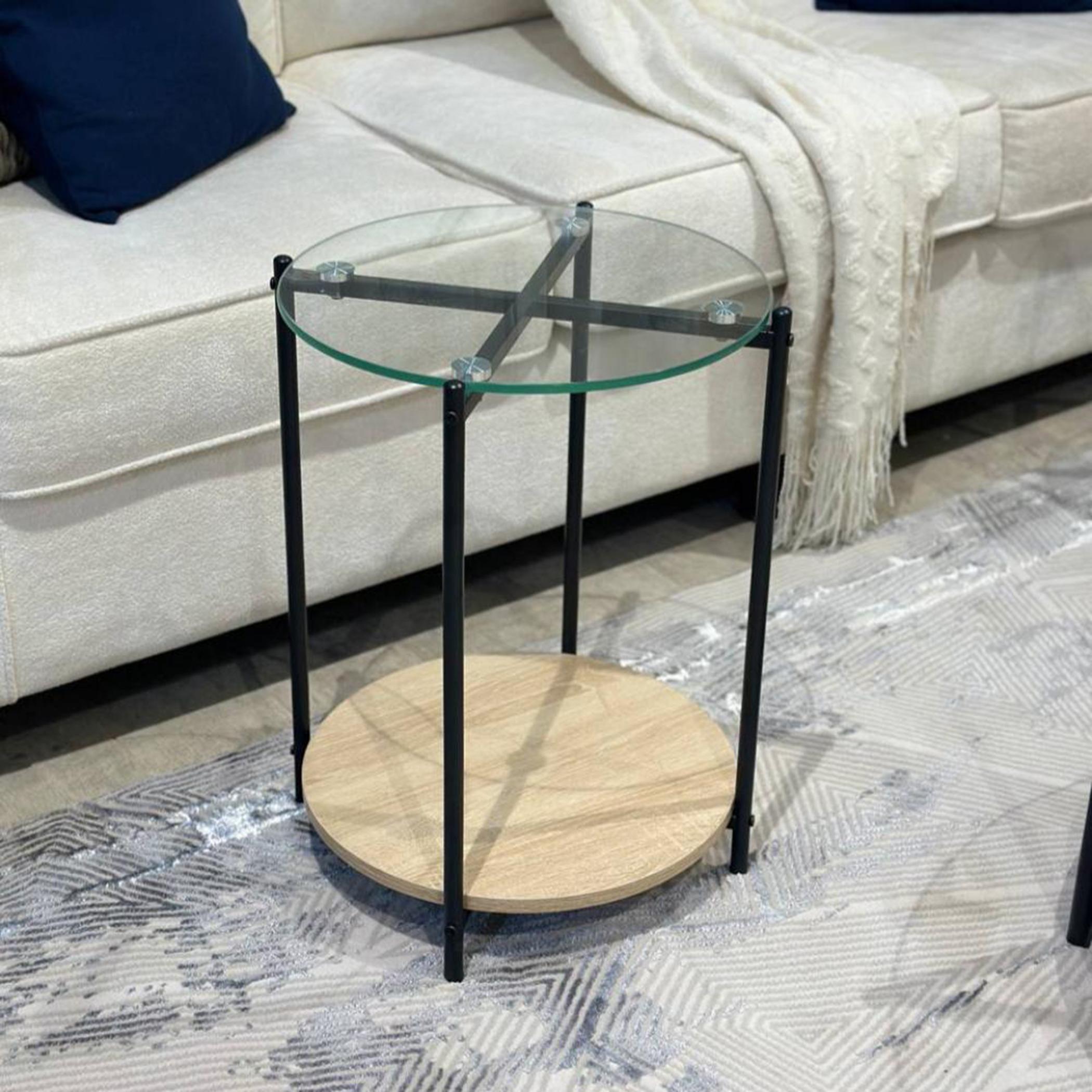 Glass Top 5-Piece Table Set-furniture-livingroom-sideandendtables-image-4