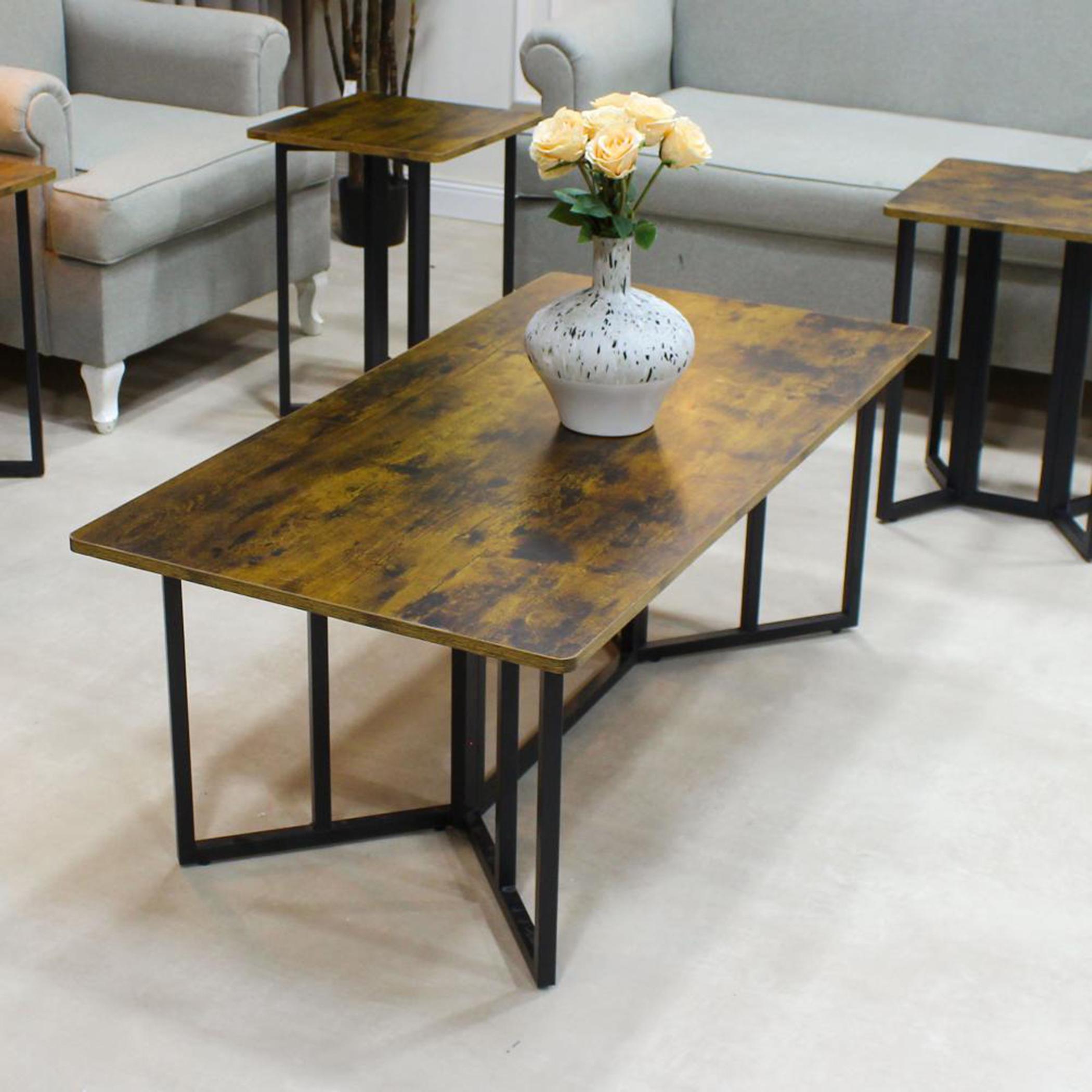 Wooden Top 5-Piece Table Set-furniture-livingroom-coffeetables-image-3