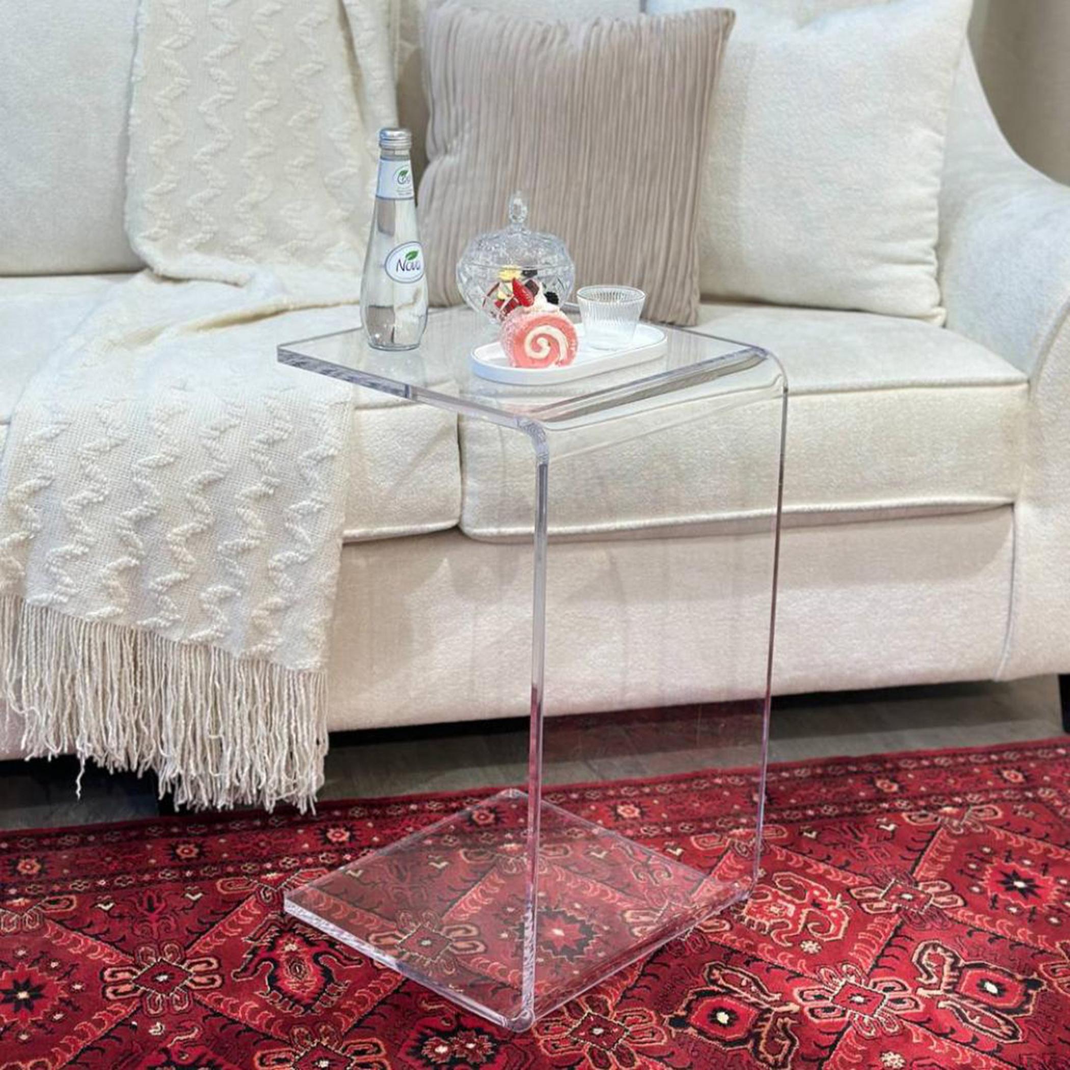 TODO Acrylic Accent Table - 57x35x33 cms-furniture-livingroom-sideandendtables-image-1