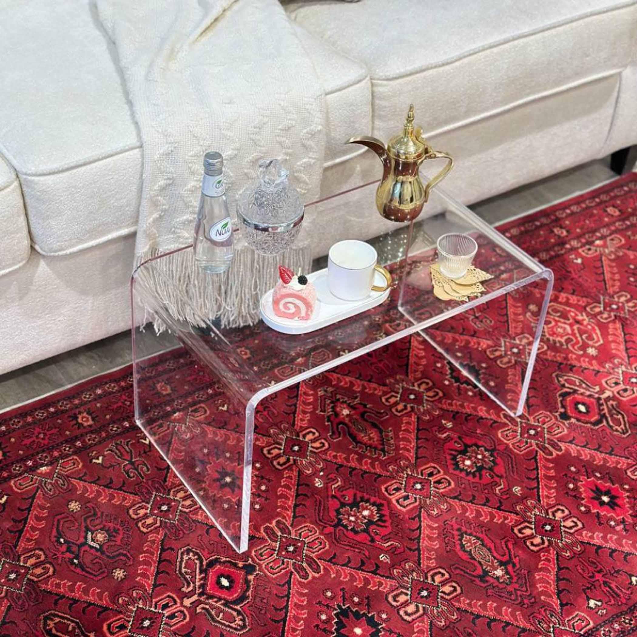 TODO Acrylic Accent Table - 57x35x33 cms-furniture-livingroom-sideandendtables-image-2
