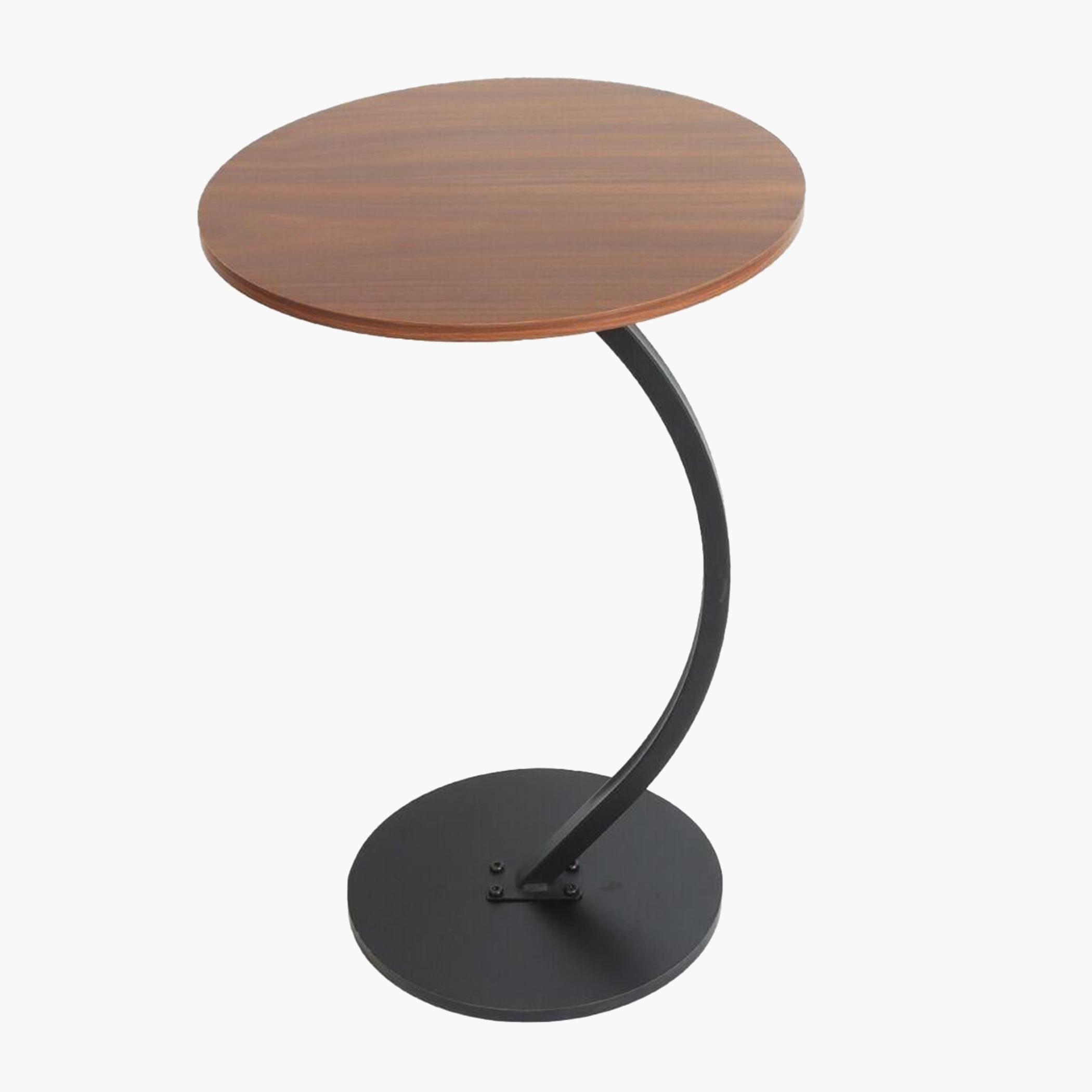 Wooden Top Side Table with Pedestal Base - 40x60 cms-furniture-livingroom-sideandendtables-image-3