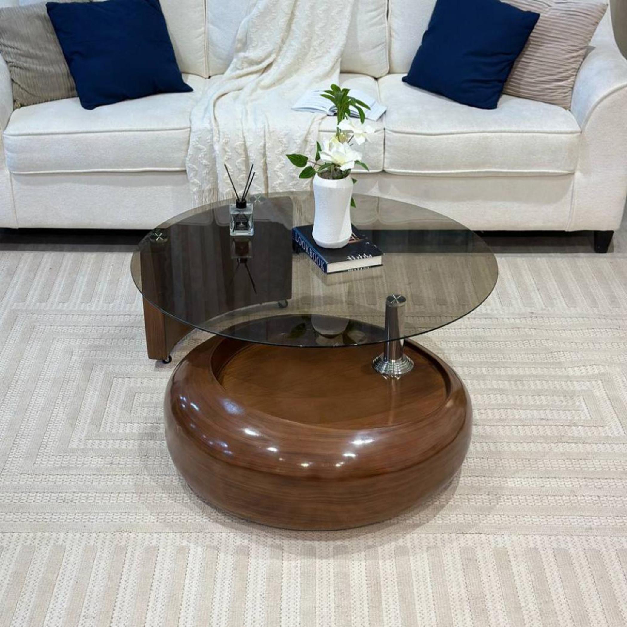 Glass Top Coffee Table - 100x38 cms-furniture-livingroom-coffeetables-image-3